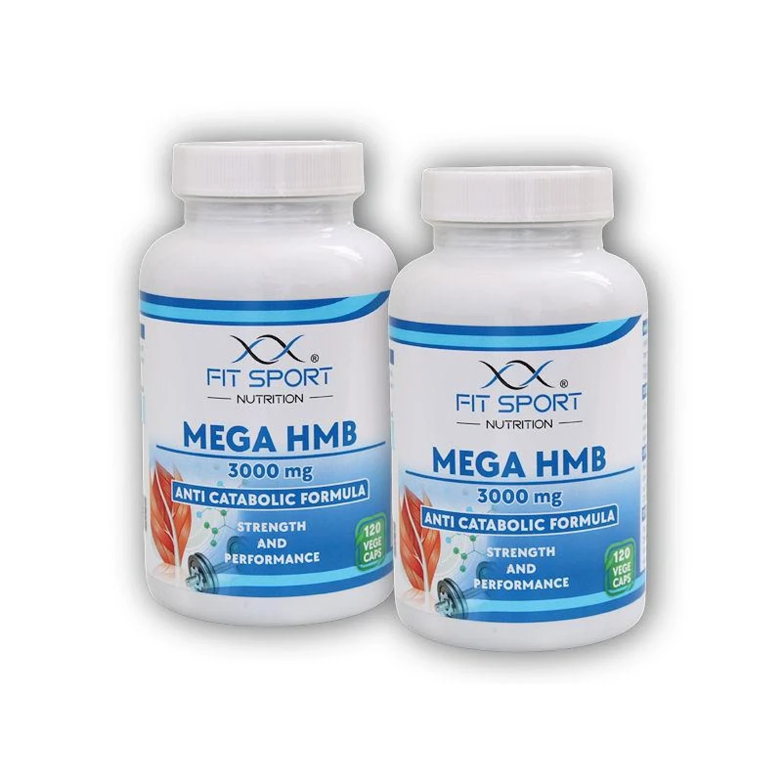 FitSport Nutrition 2x Mega HMB 3000mg 120 vege caps · záber 1