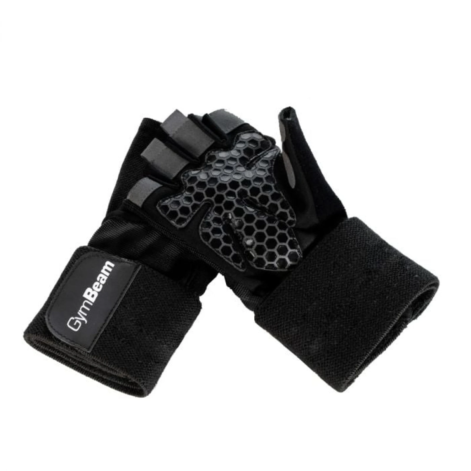 Дамски ръкавици за фитнес Guard Black - GymBeam · záber 1