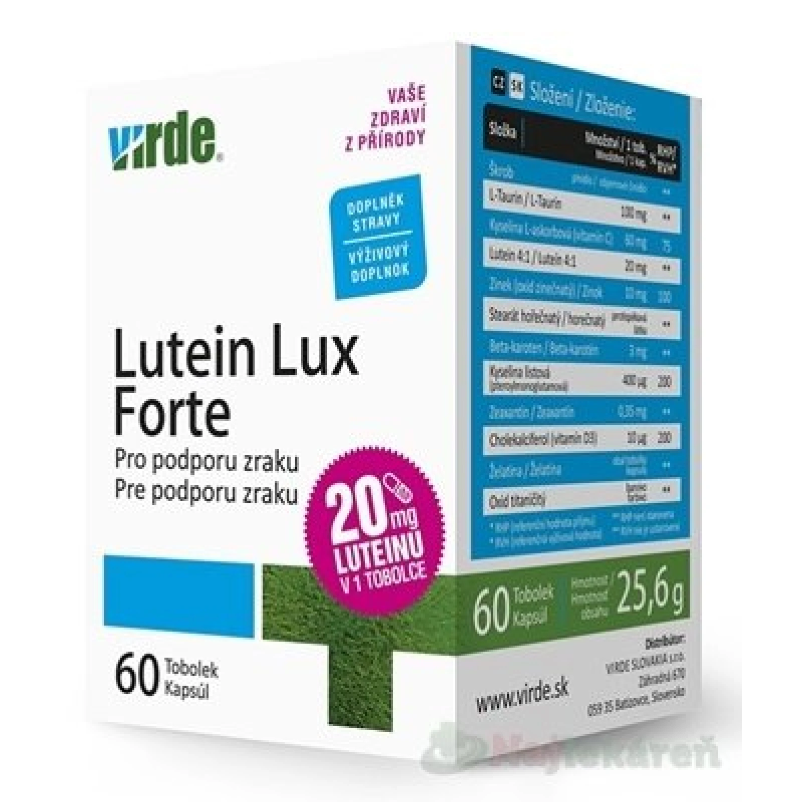 VIRDE LUTEIN LUX Forte · záber 1