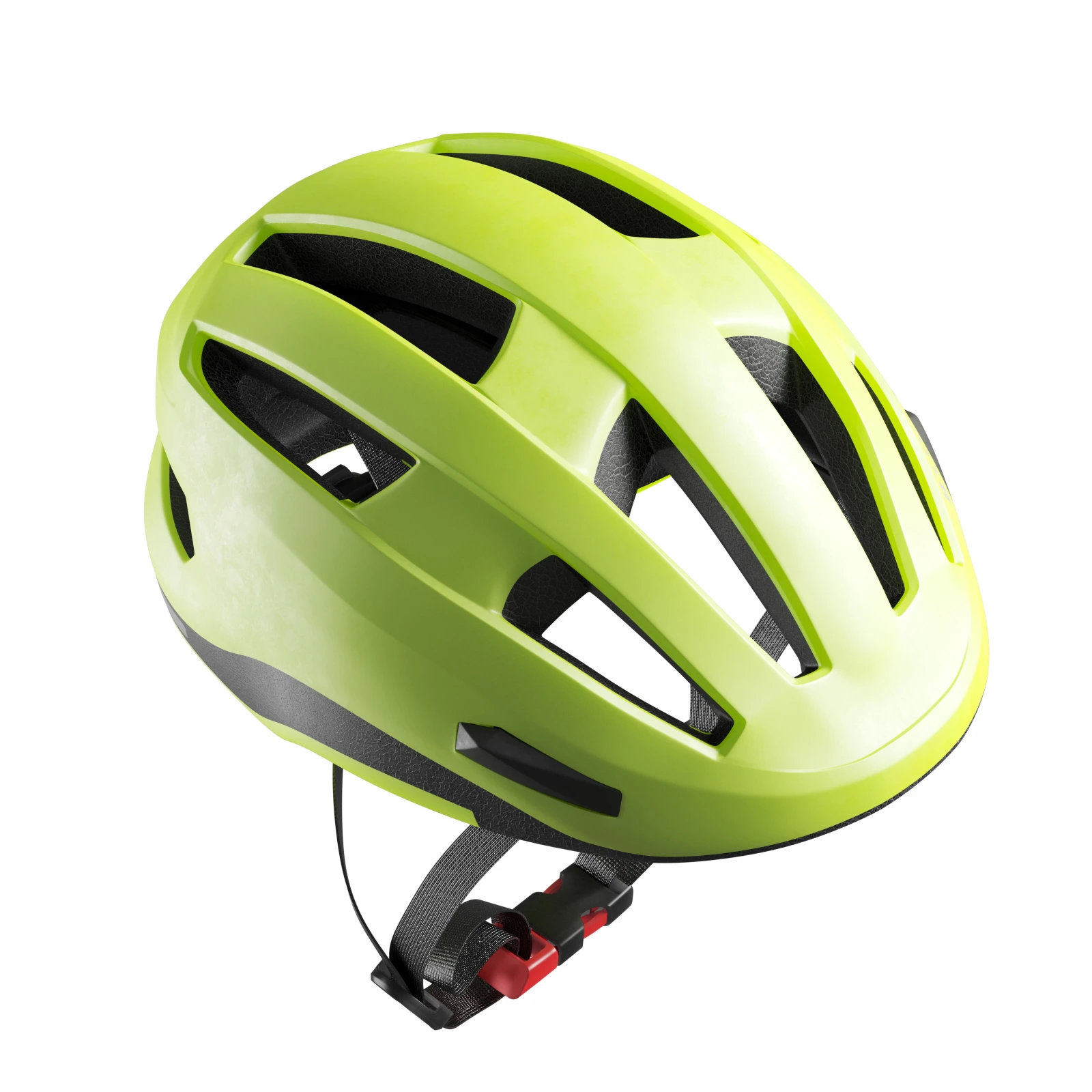 BTWIN Prilba na mestský bicykel 500 žiarivo žltá 53-57 cm · záber 1