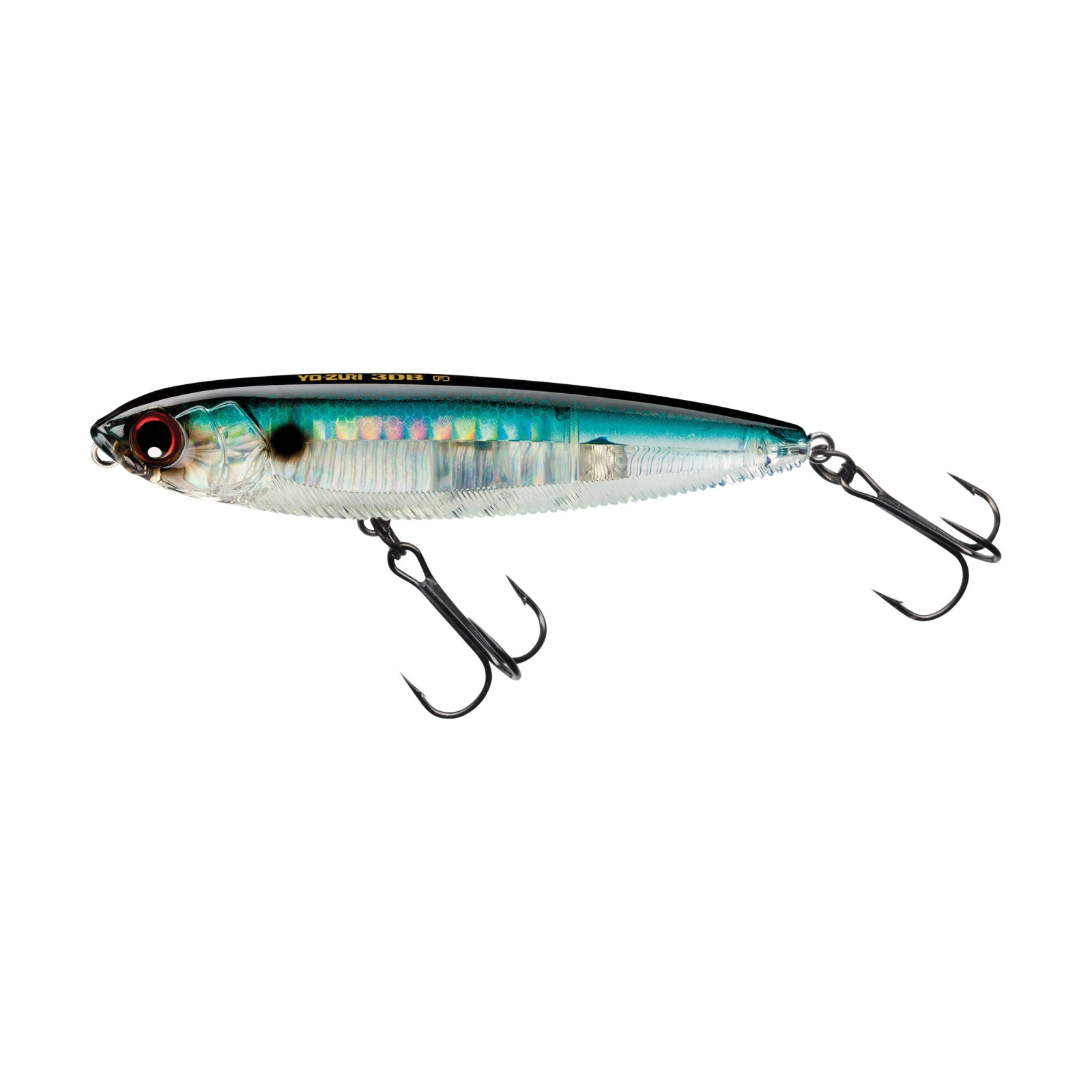 YOZURI Hladinová nástraha Stickbait 3DB Pencil (F) 100 mm - Prism Shad (PSH) bez · záber 1