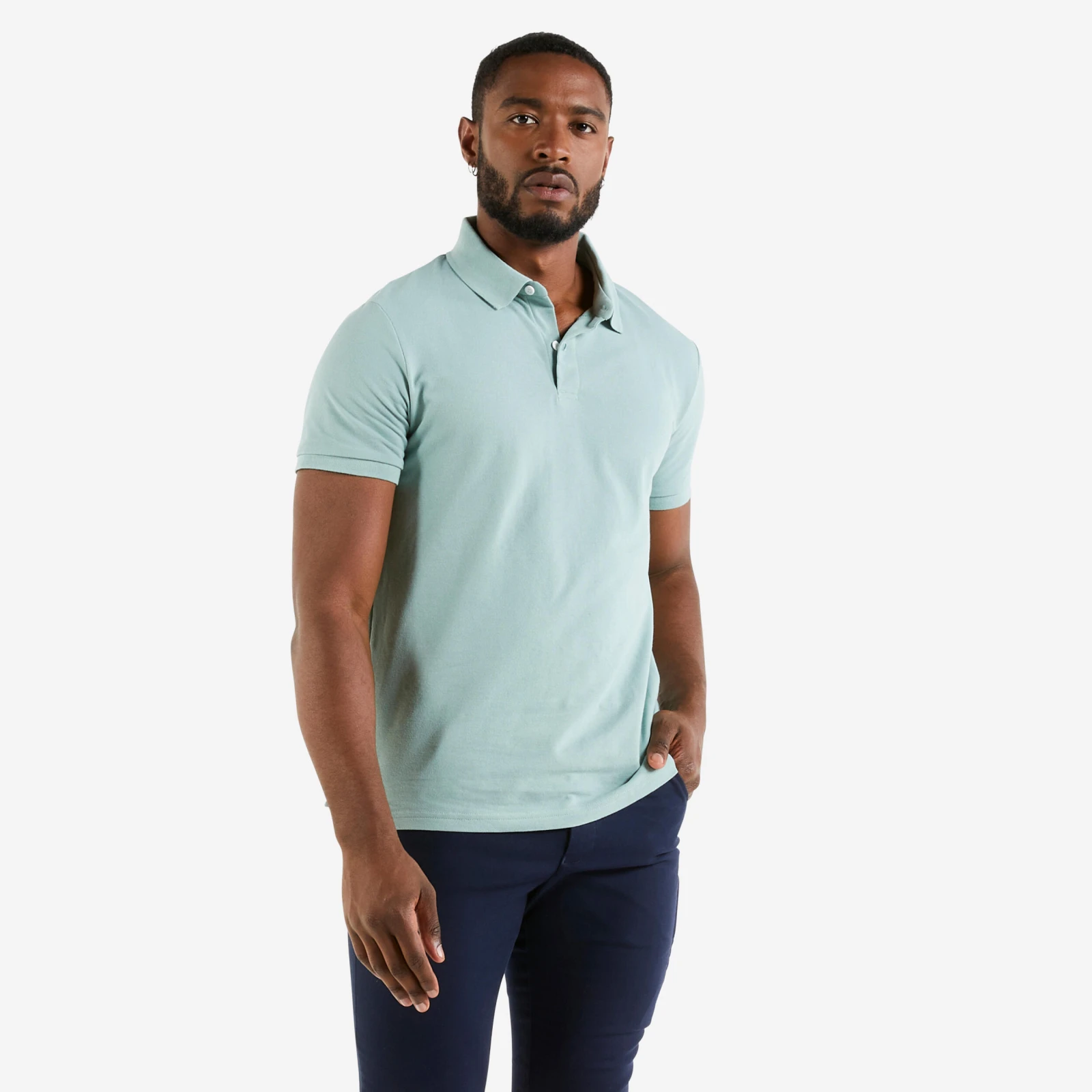 DECATHLON Pánska jachtárska polokošeľa Sailing 100 s krátkym rukávom svetlozelená 3XL · záber 1
