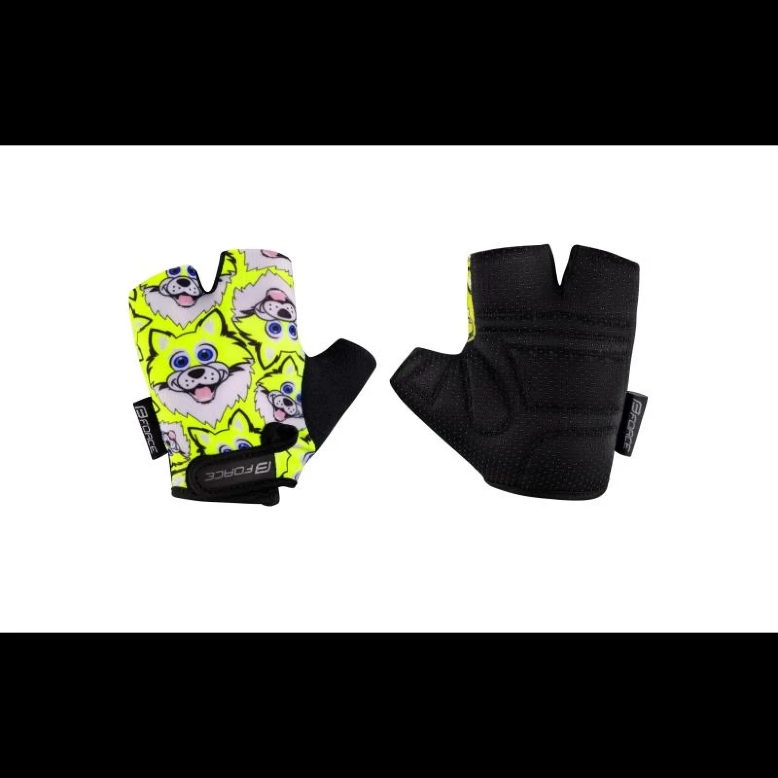 Force Rukavice WOLFIE KID fluo - Velikost: L | Barva: Biela · záber 1