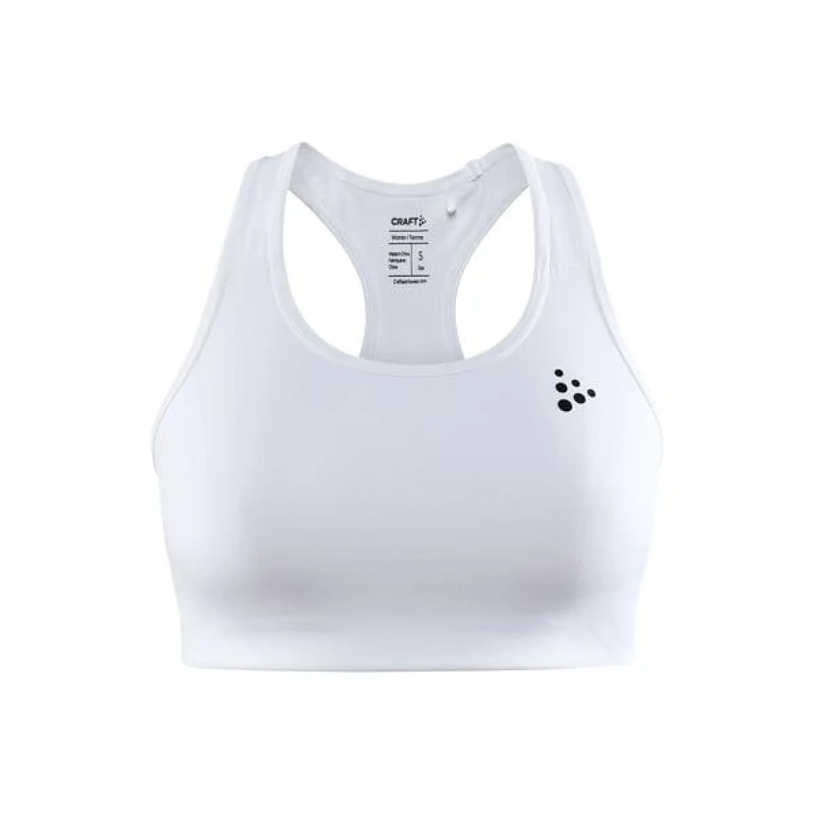 Dámská sportovní tréninková podprsenka CRAFT W Bra Training Classic - Velikost: M | Barva: biela · záber 2