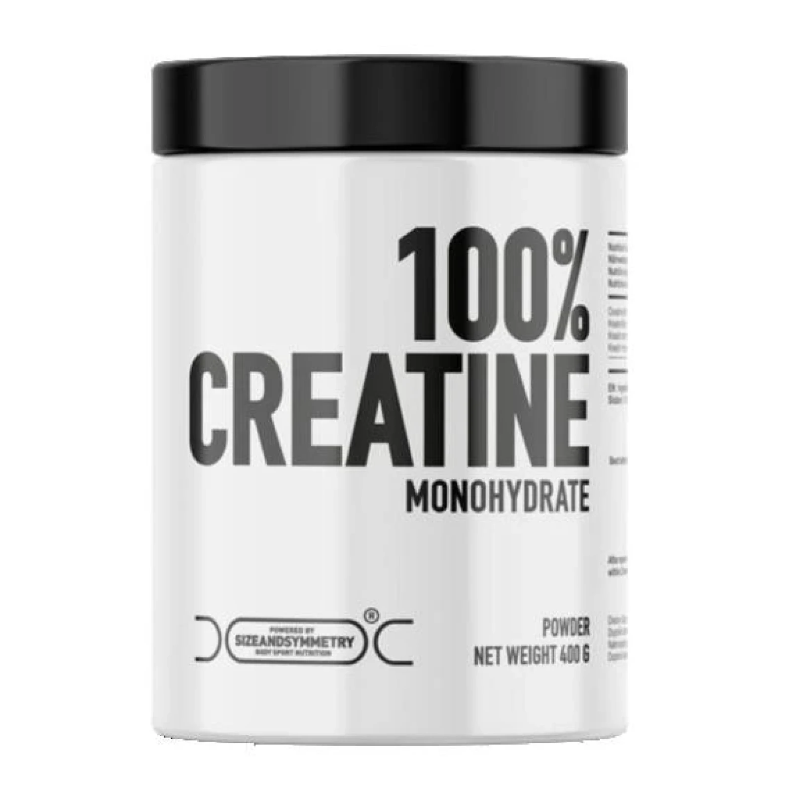 SizeandSymmetry 100% Creatine Monohydrate 400g · záber 1