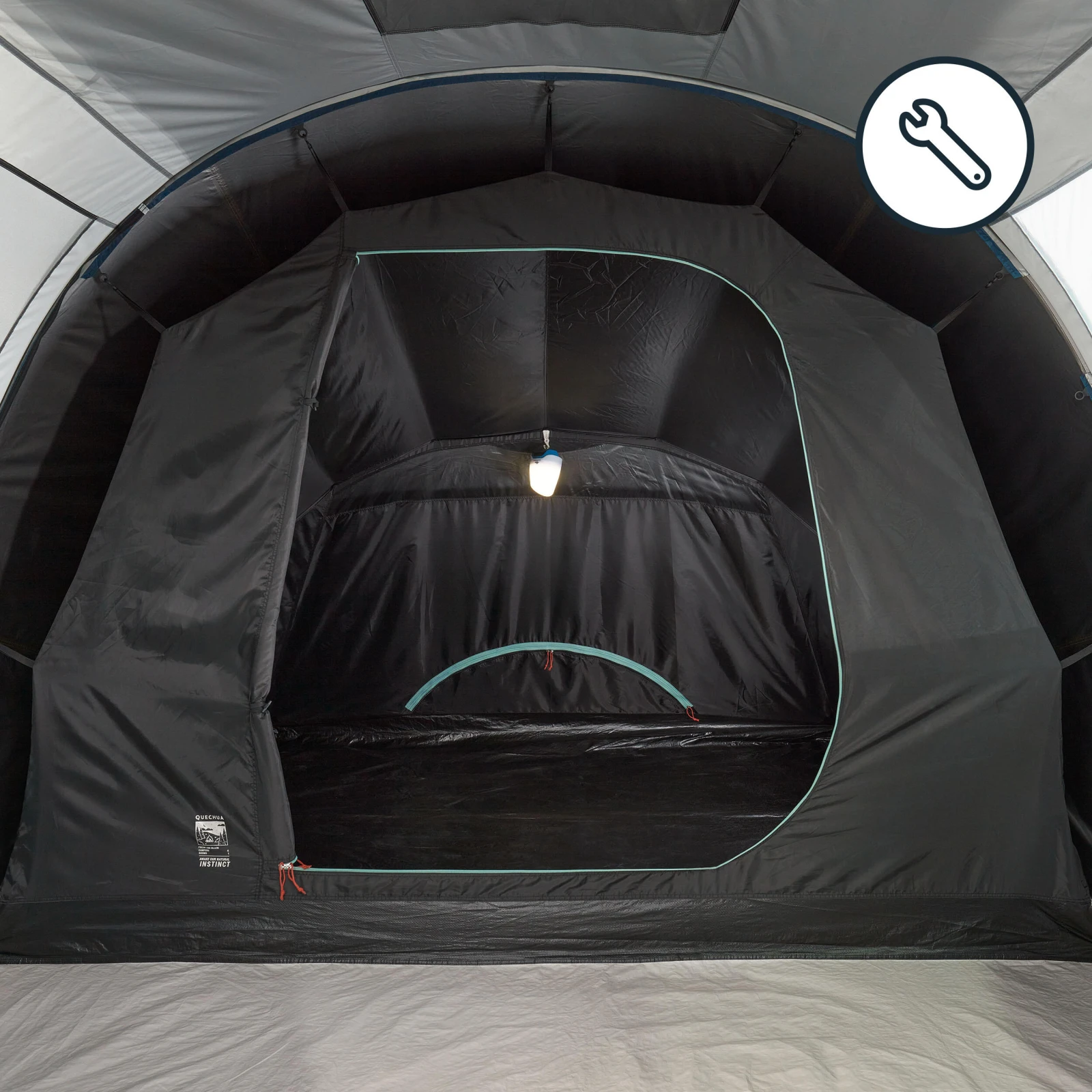 QUECHUA Spálňa a podlaha – náhradný diel stanu Arpenaz 4.1 Fresh&Black bez · záber 1