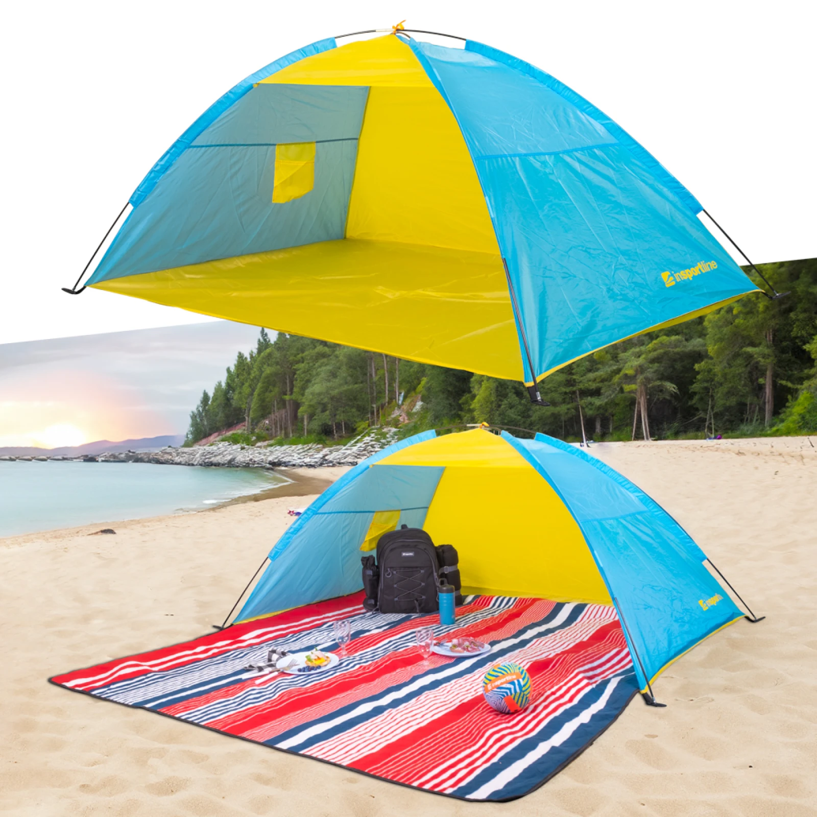 Plážový stan inSPORTline Ascano 200x130x90 cm · záber 1