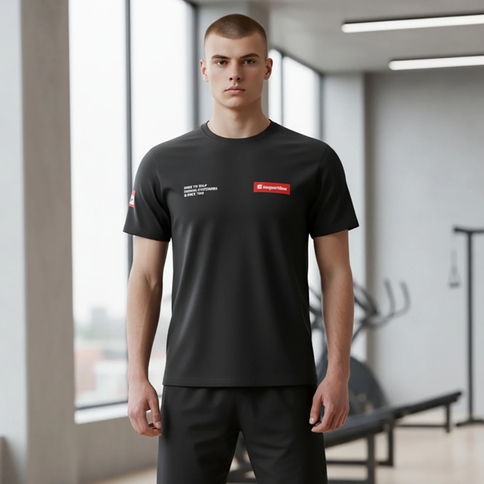 Tričko inSPORTline Signature Farba čierna, · záber 3