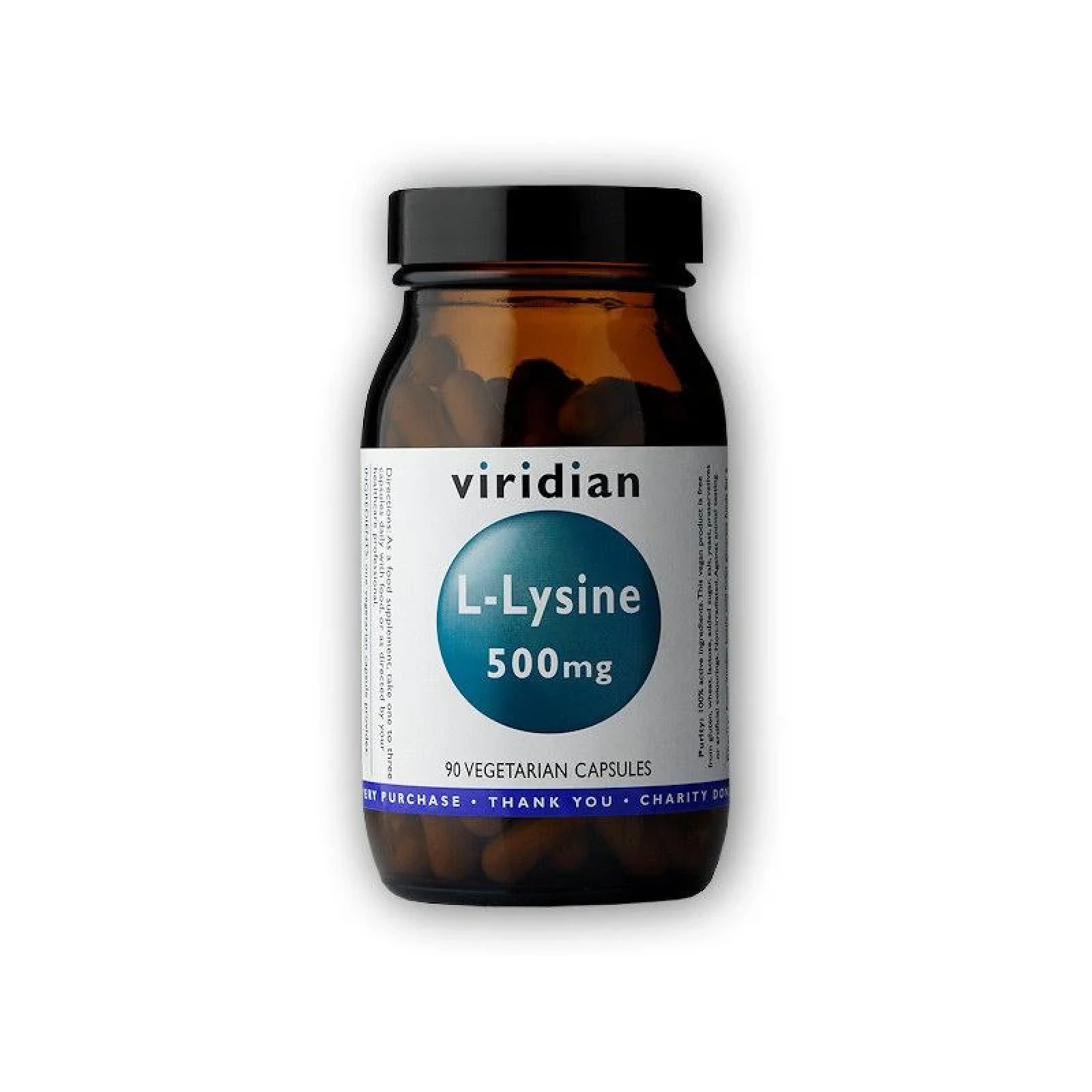 Viridian L-Lysine 90 kapslí · záber 1