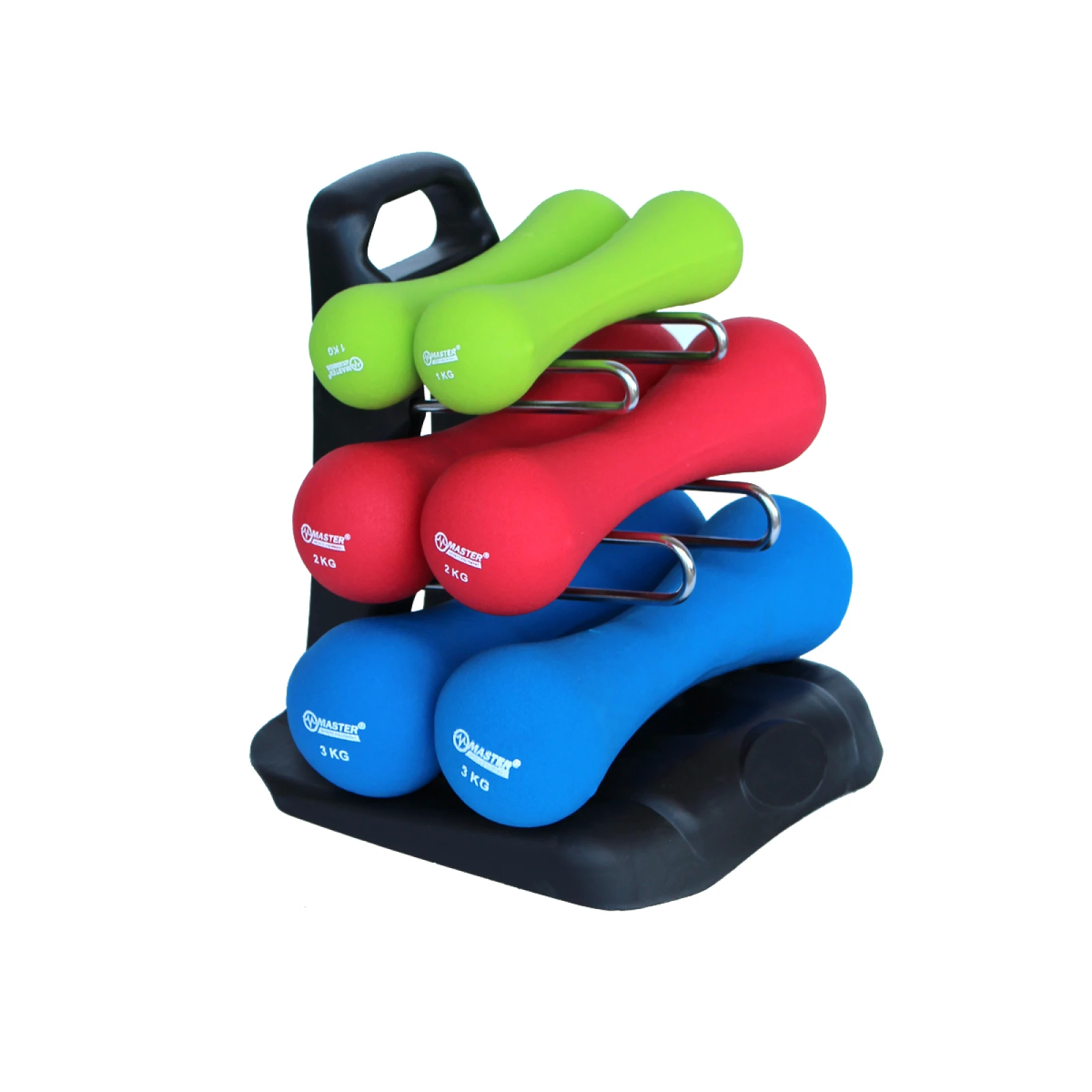 Sada neoprénových činiek MASTER - 12 kg · záber 1