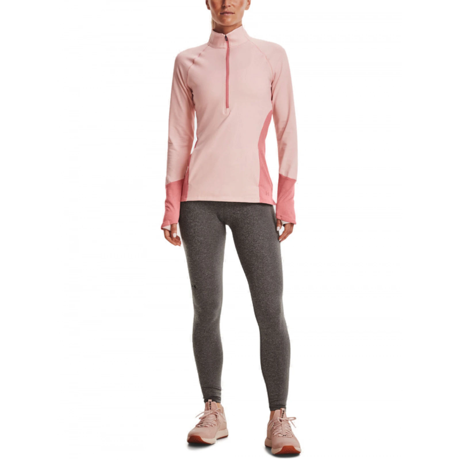 Dámska tréningová mikina s 1 2 zipsom UNDER ARMOUR UA ColdGear 1 2 Zip-PNK 685 · záber 3