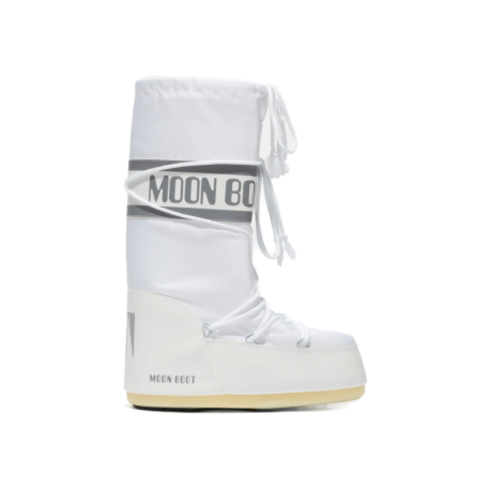 Vysoké zimné topánky MOON BOOT MB ICON NYLON, A001 WHITE - Farba: biela | Pohlavie: Unisex · záber 1