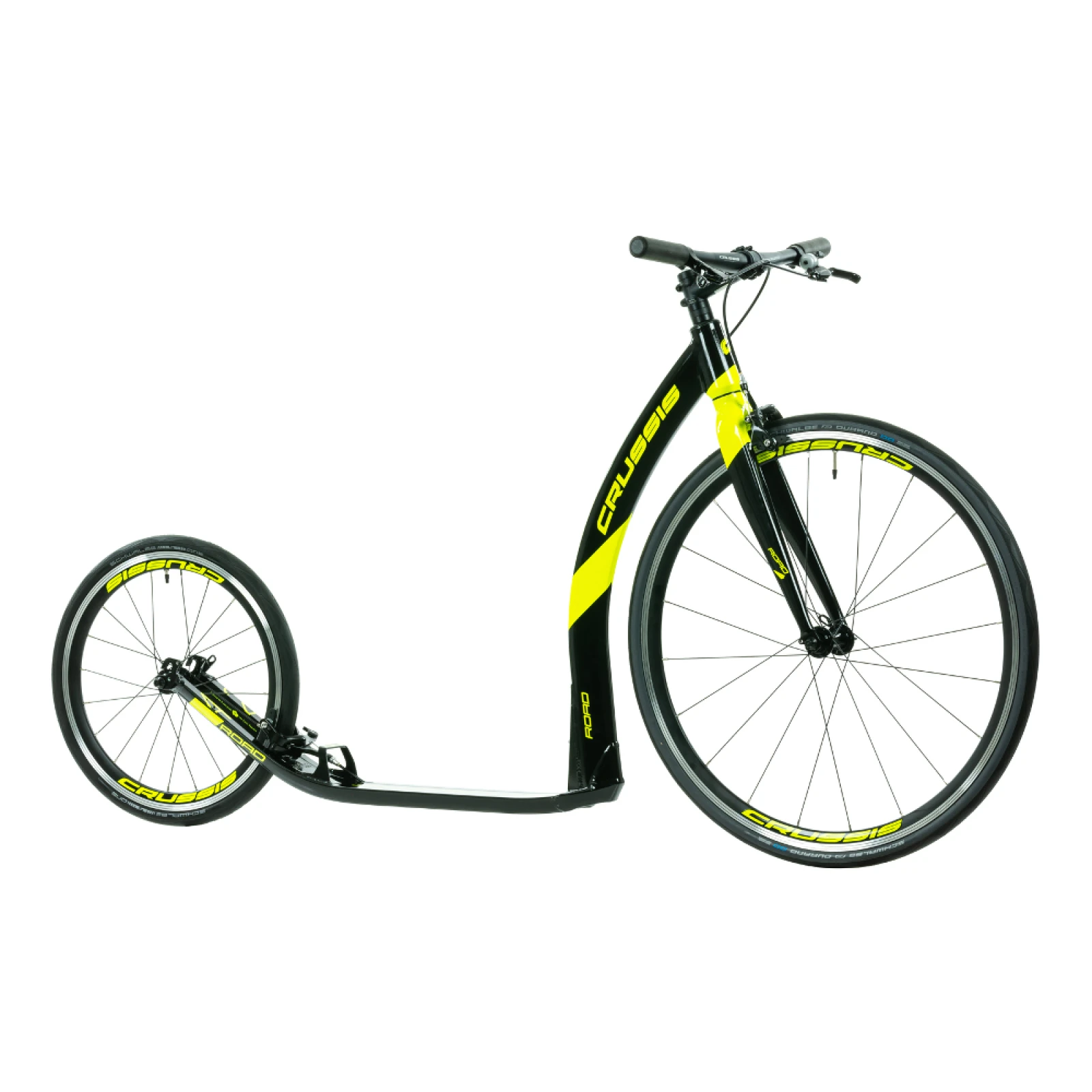 Crussis Koloběžka Crussis ROAD 4.2-1 černo-žlutá 28"/20" · záber 1