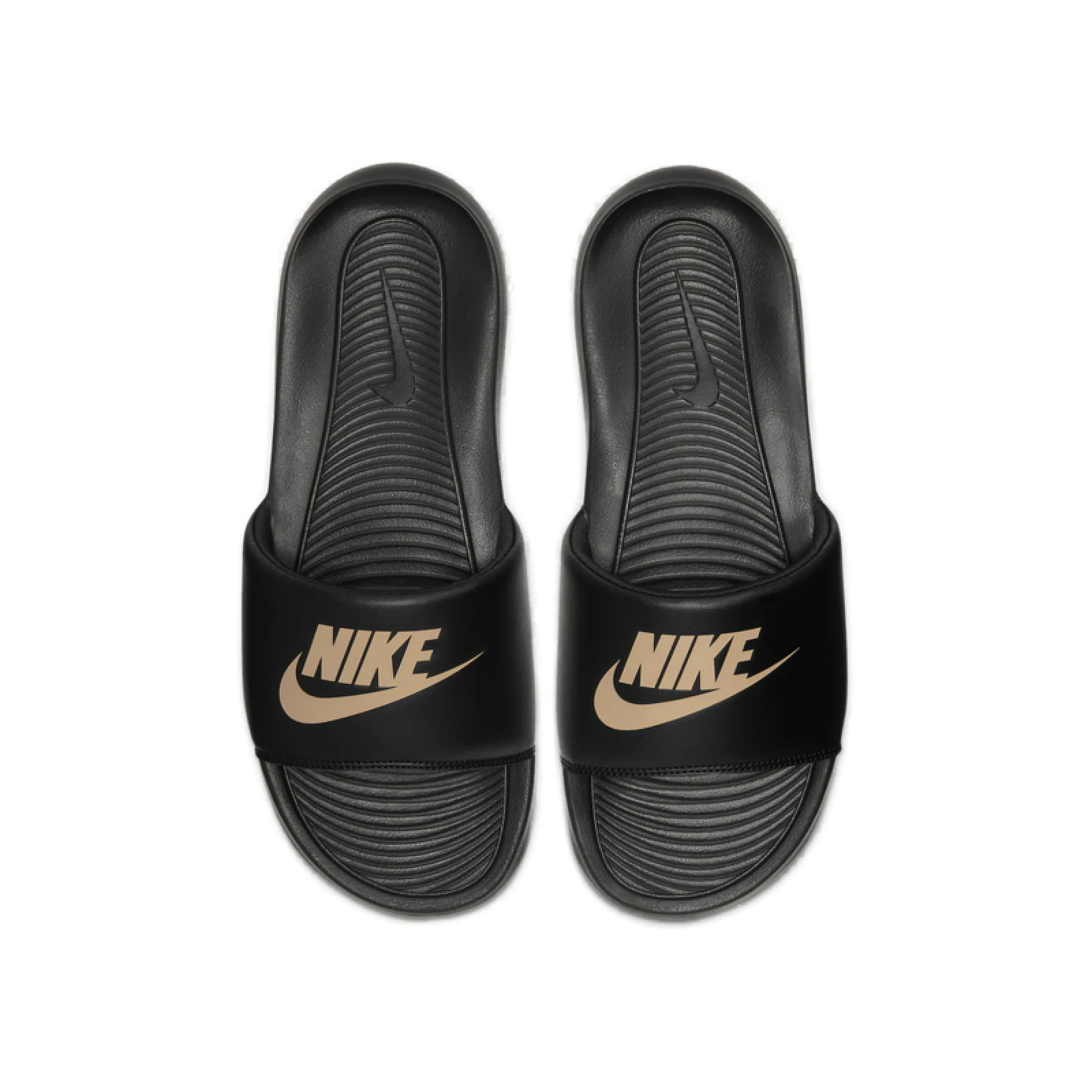 Dámske šlapky (plážová obuv) NIKE Victori One black black metallic red bronze · záber 3