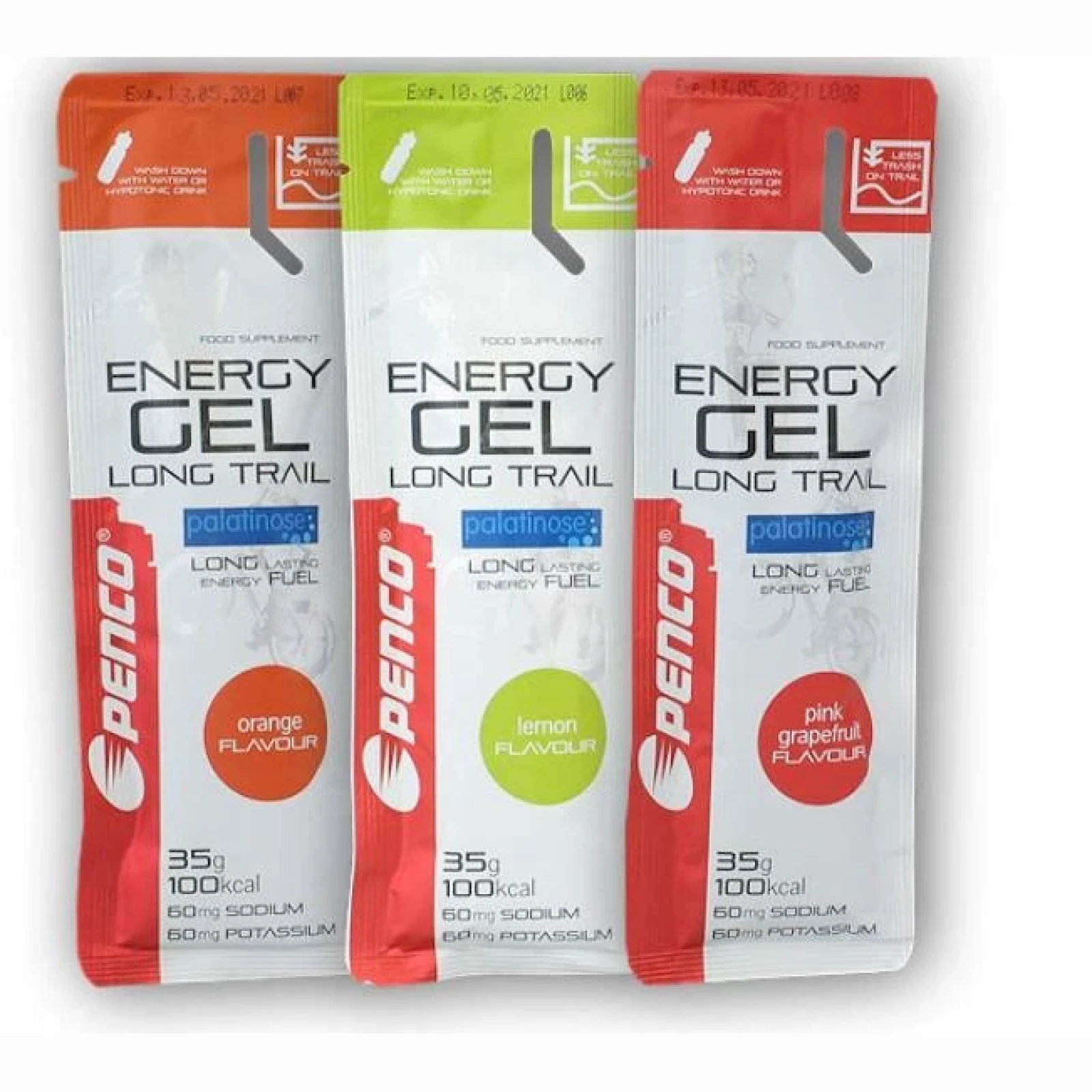 Penco Energy Gel Long Trail 35g - Barva: Vícebarevná | Příchuť: Malina · záber 1