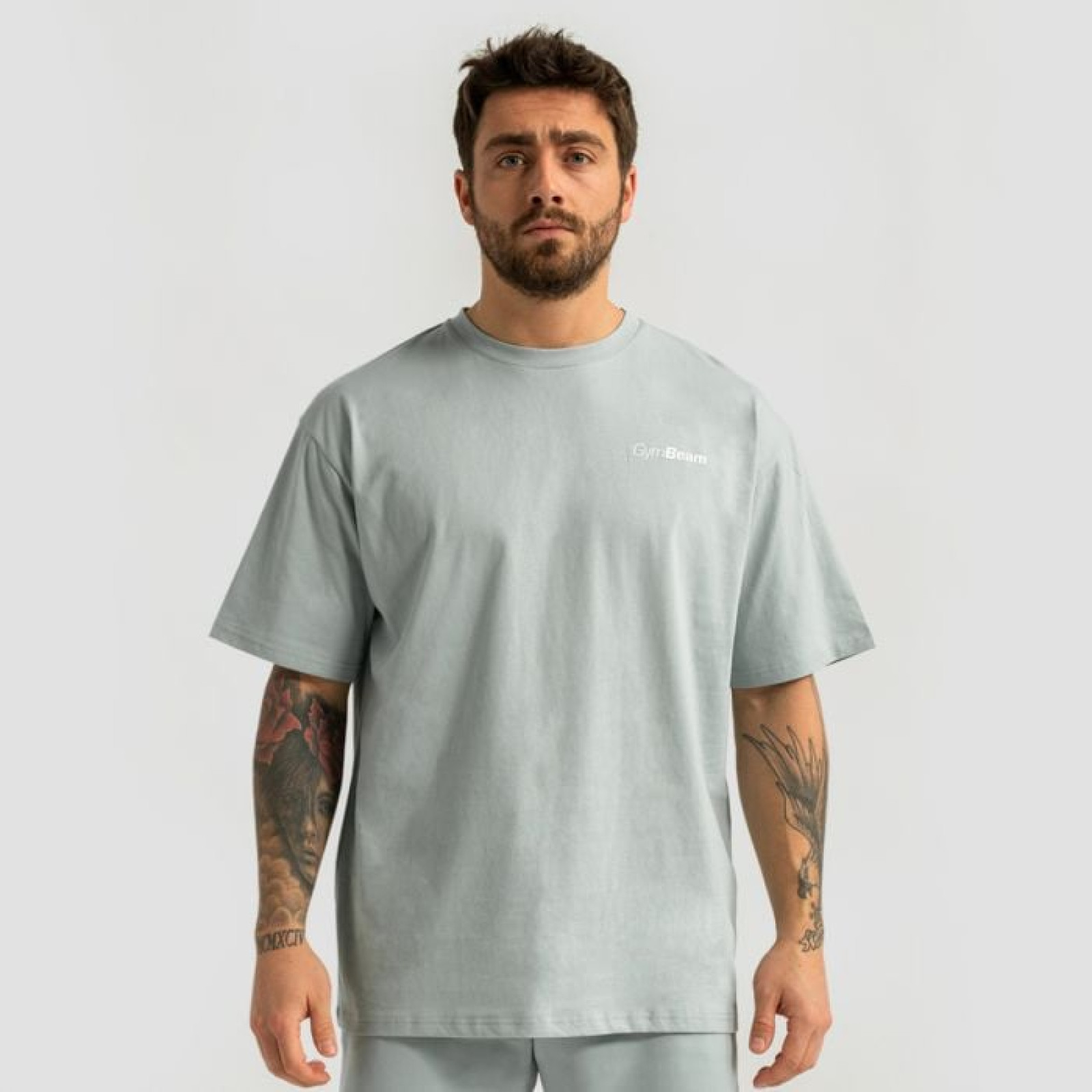 GymBeam Tričko Oversized Limitless Eucalypt XXXLXXXL · záber 1