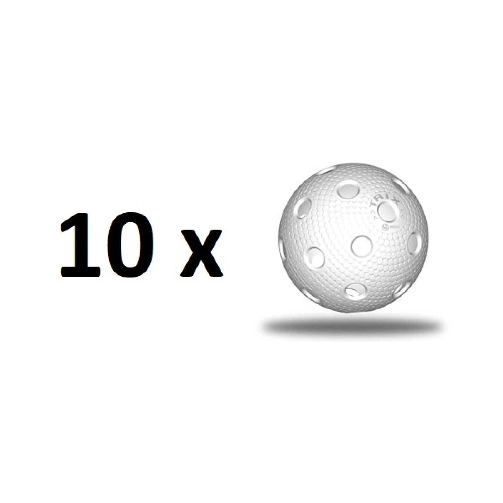 Florbalová loptička TRIX IFF - vanilková - 10 ks · záber 5