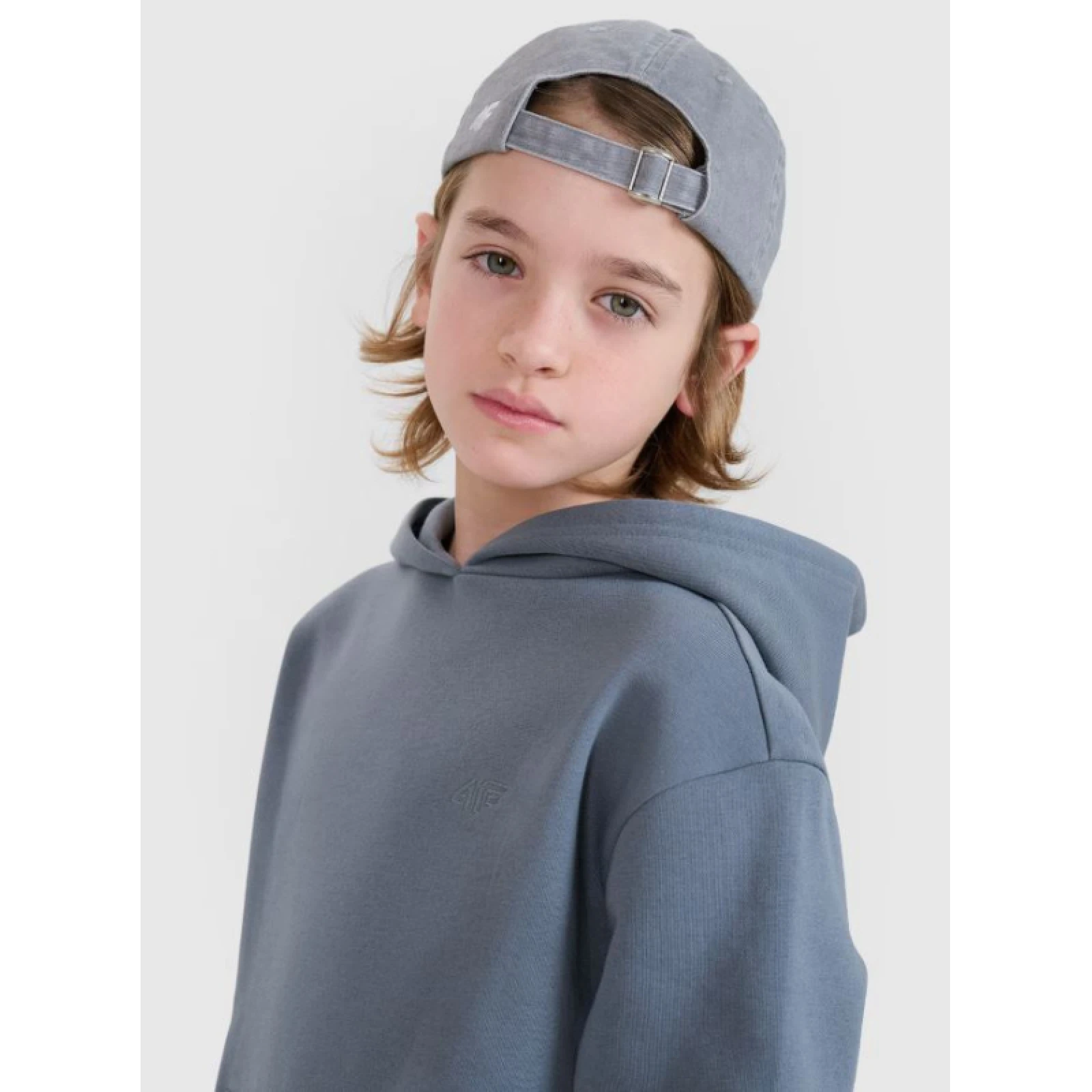 Chlapčenská mikina s kapucňou 4F JUNIOR SWEATSHIRT M1852-46S-TEAL · záber 2