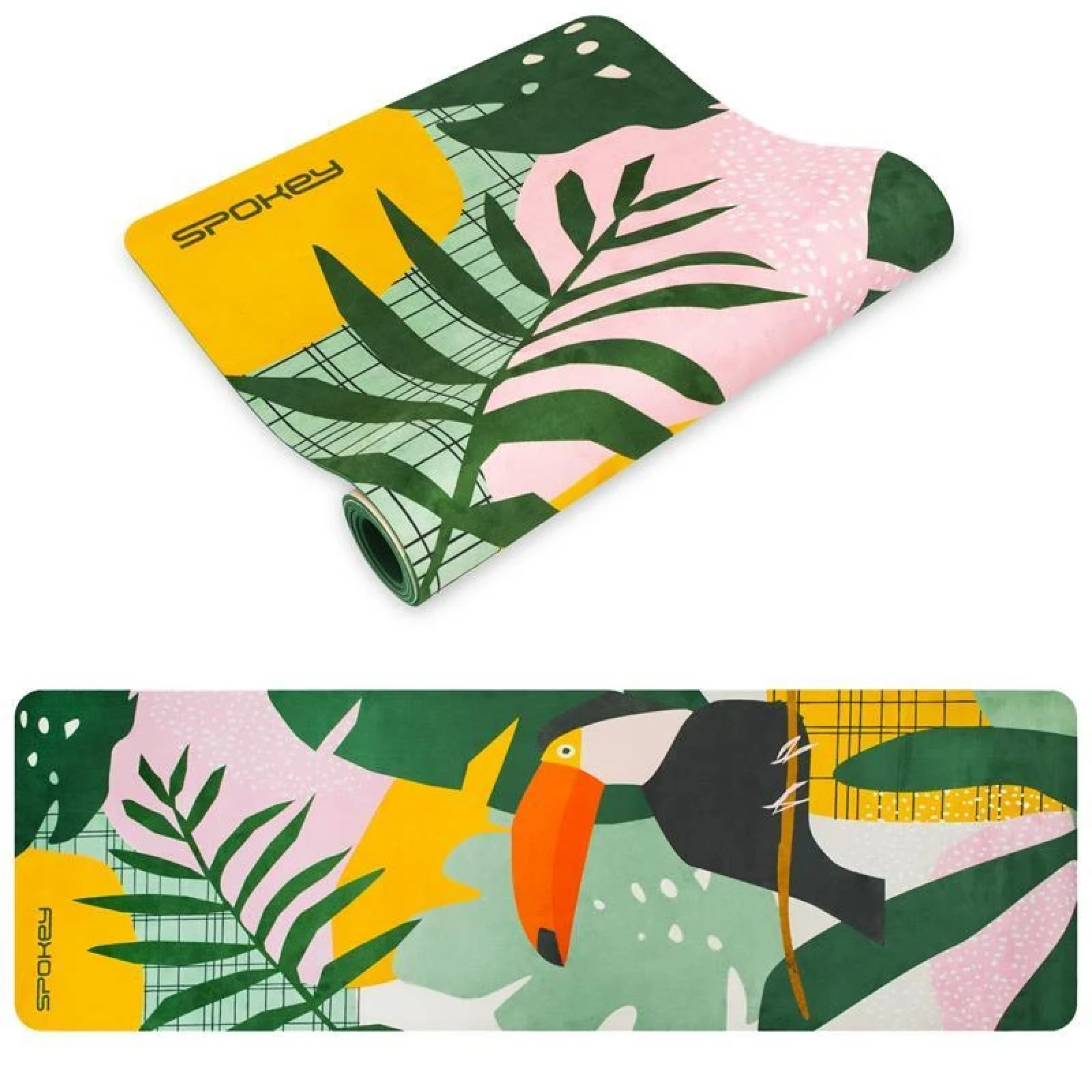 Fitness podložka SPOKEY HOME JUNGLEjoga mat, 180 x 60 x 0,4 cm · záber 1