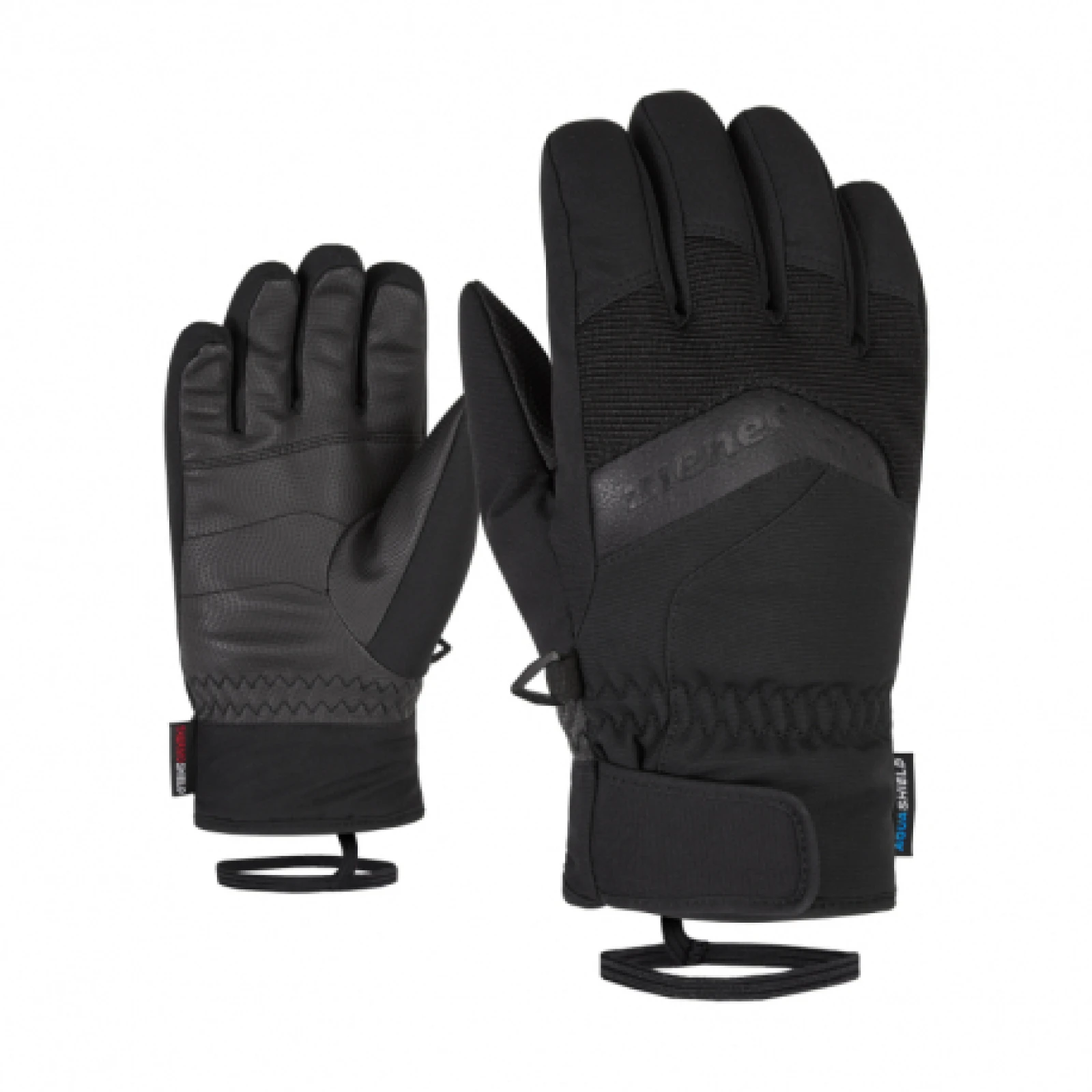 Juniorské lyžařské rukavice ZIENER LABINO-801948-12-black · záber 1