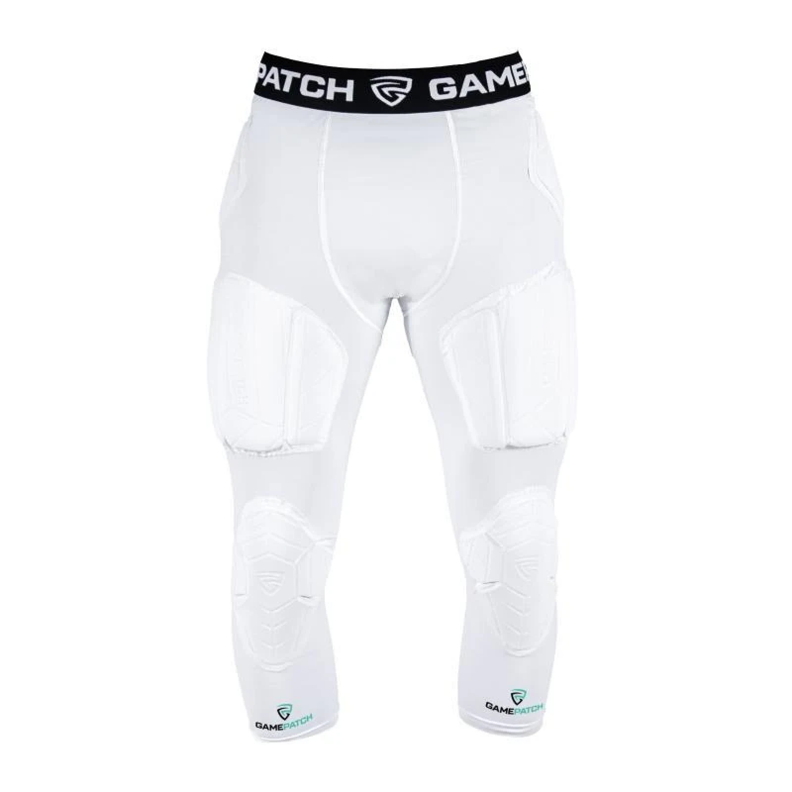 GAMEPATCH PADDED 3/4 TIGHTS WITH FULL PROTECTION WHITE POUZE M - Bílá (VÝPRODEJ) · záber 1
