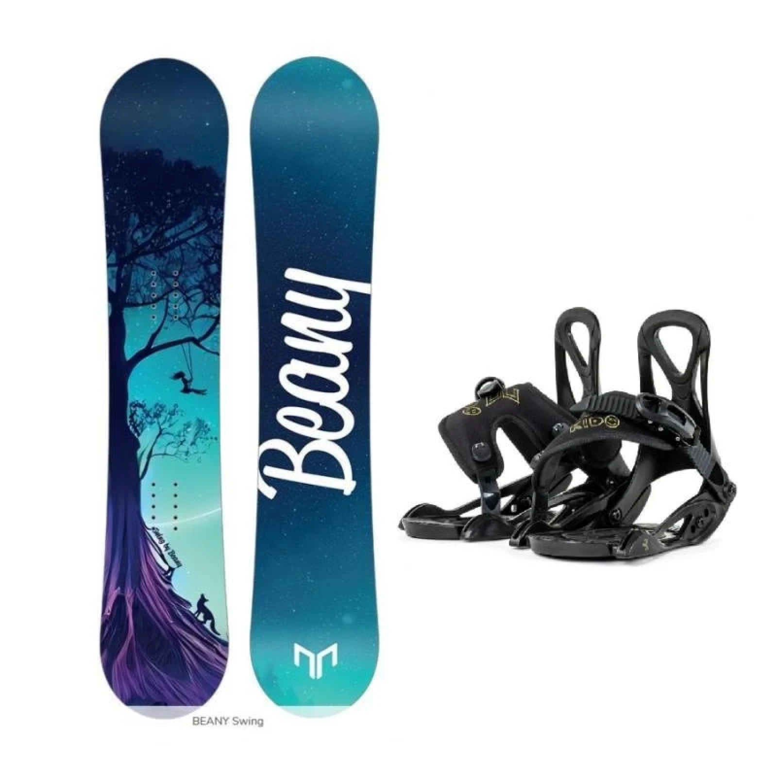 Beany Swing dětský/juniorský snowboard + Beany Kido vázání · záber 1