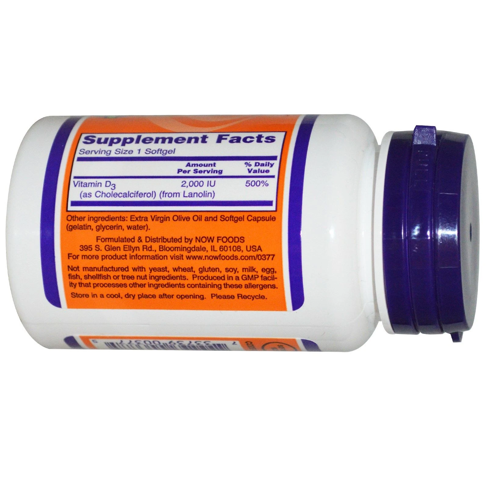 Now Foods Vitamin D-3 2000 IU · záber 3