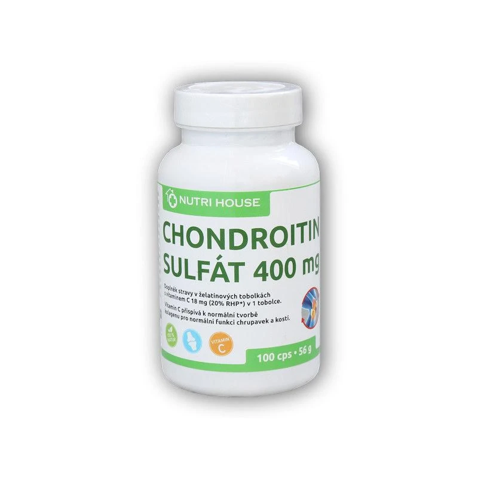 Nutri House Chondroitin sulfát 400mg 100 kapslí · záber 1