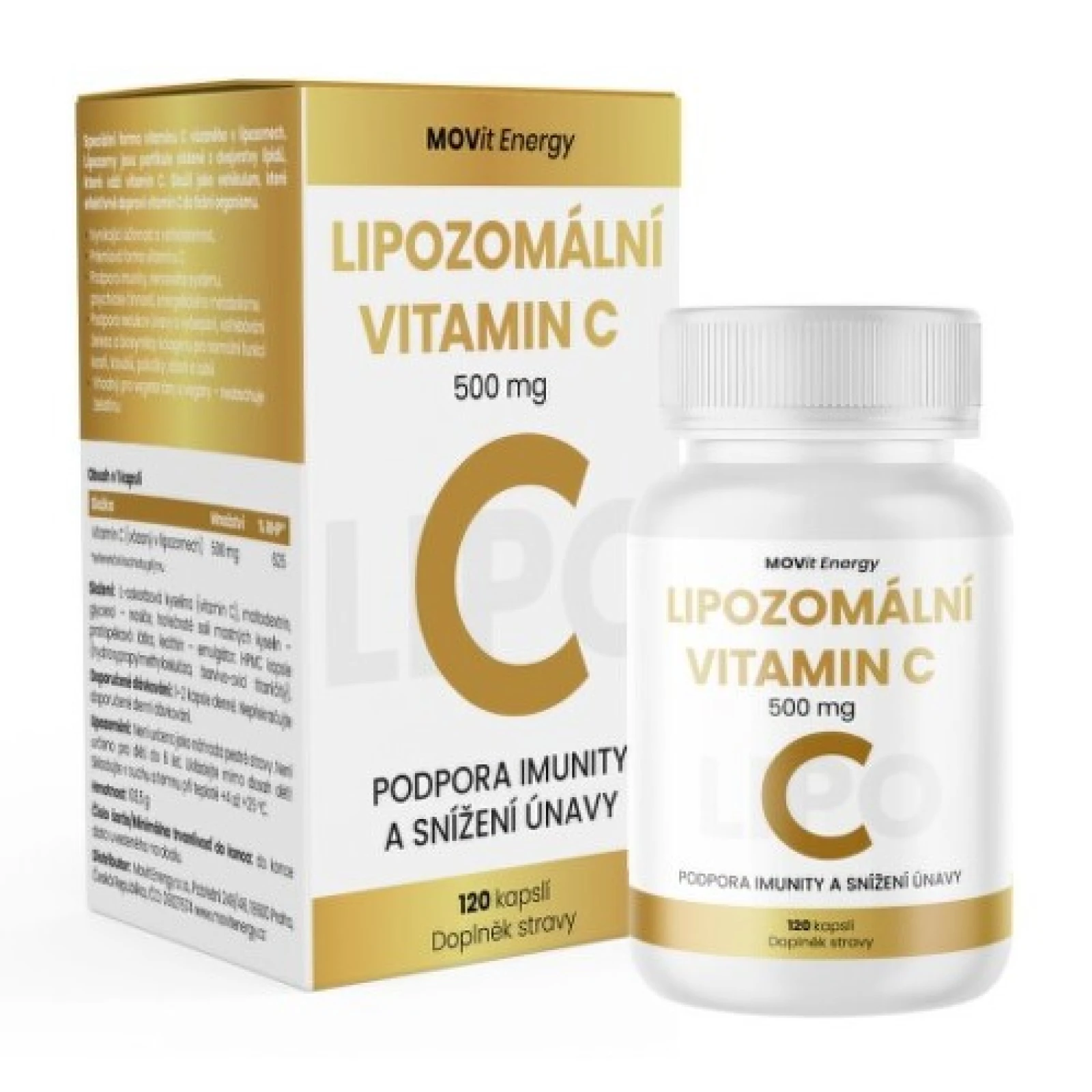 MOVIT Lipozomálny vitamín C 500 mg 120 kapsúl · záber 1