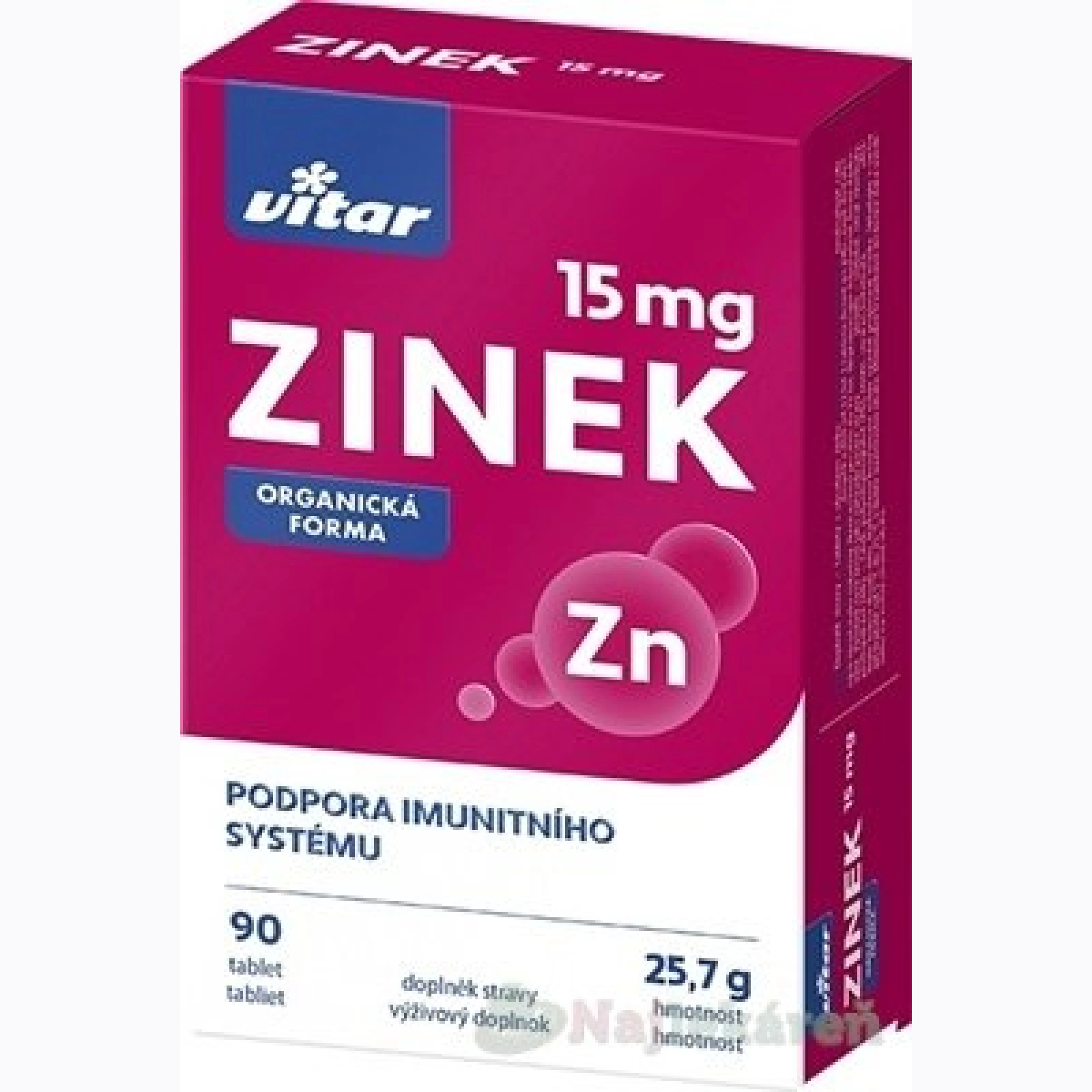 VITAR Zinok 15 mg 90 tabliet · záber 2