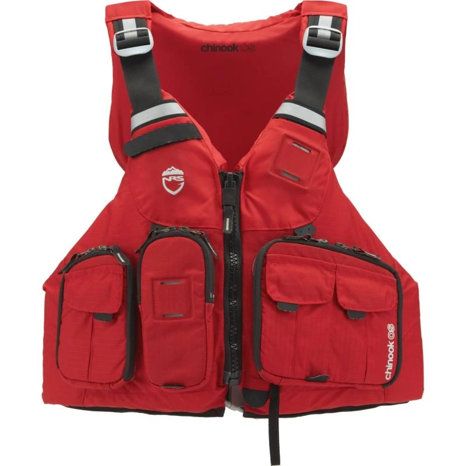 NRS Chinook OS Fishing PFD - Velikost: M | Barva: Červená · záber 1
