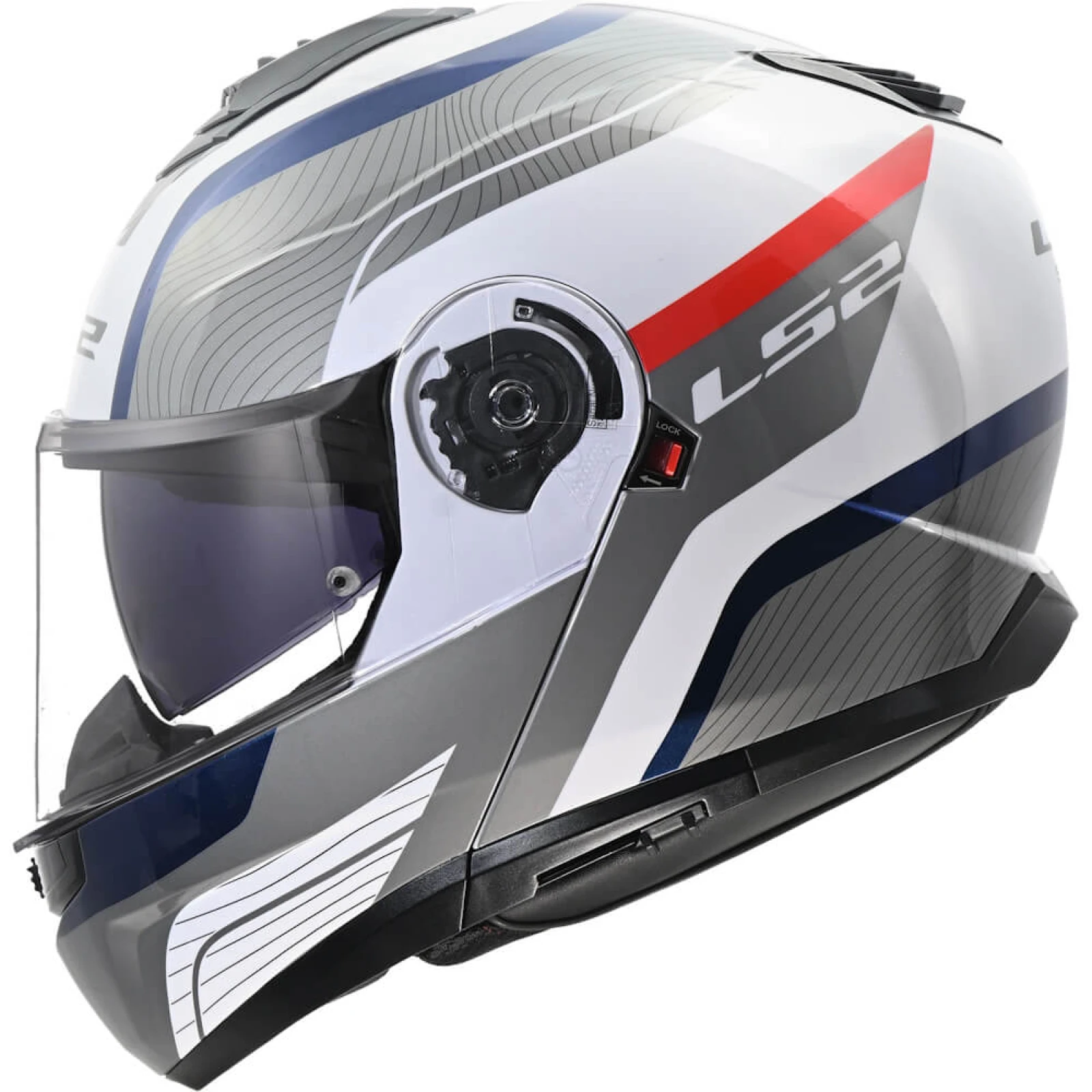 LS2 FF908 Strobe II MONZA White Blue Red 3XL (65-66) - Veľkosť: 65-66, 3XL · záber 1
