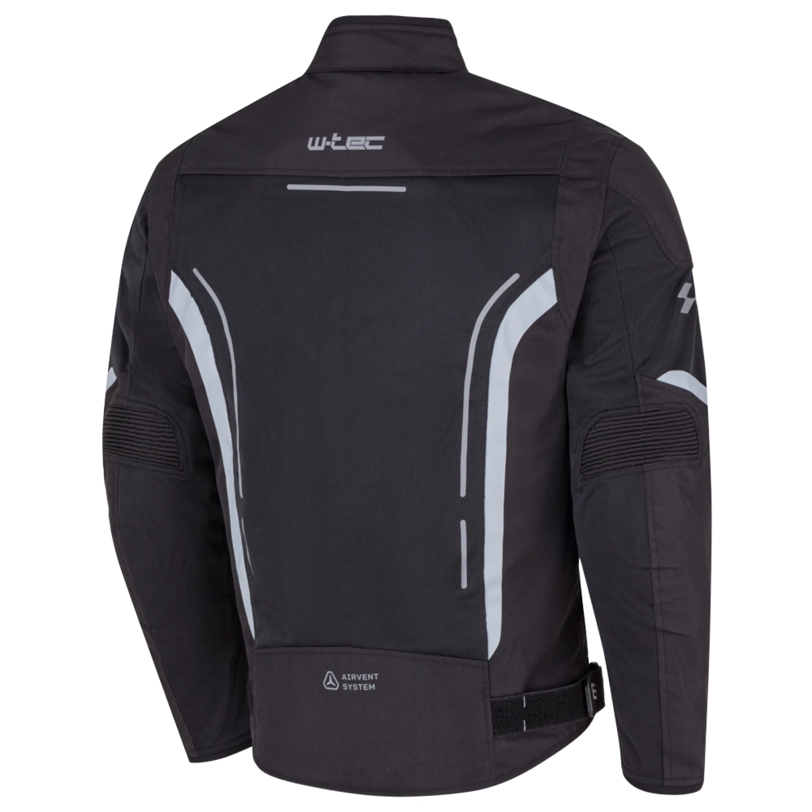 Letná pánska moto bunda W-TEC Mirelio Farba šedo-modro-červená, · záber 4