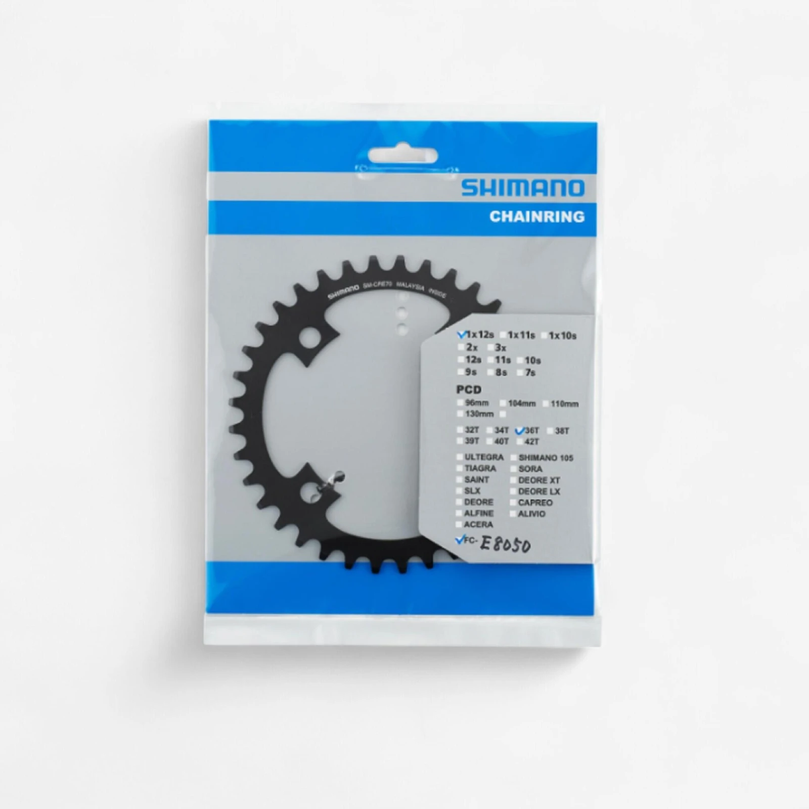 SHIMANO Prevodník 11/12 rýchlostí 34/36 zubov SHIMANO STEPS 34 · záber 1