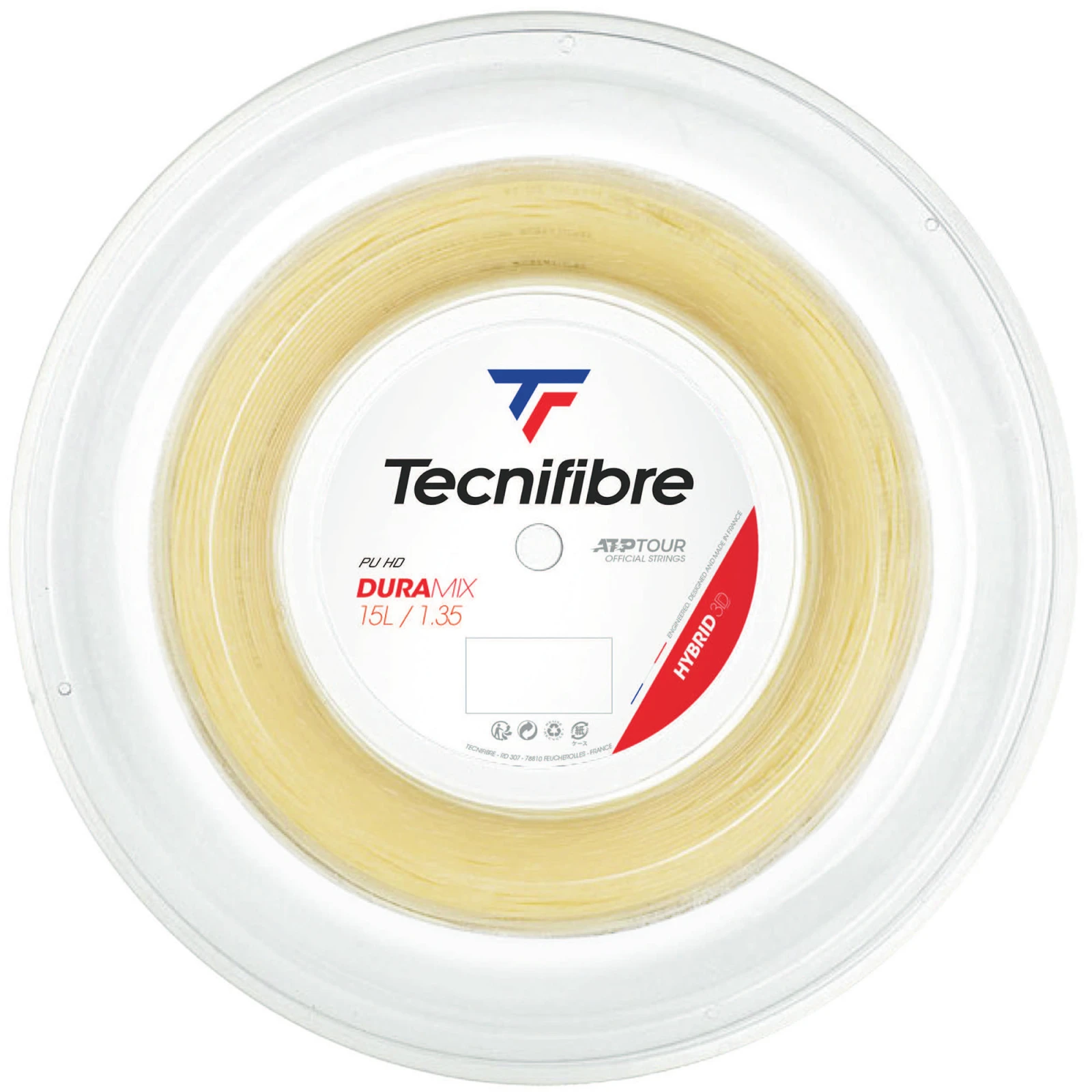 TECNIFIBRE Tenisový výplet Duramix 1,35 mm polyesterové multivlákno prírodný 200 m ...... · záber 1