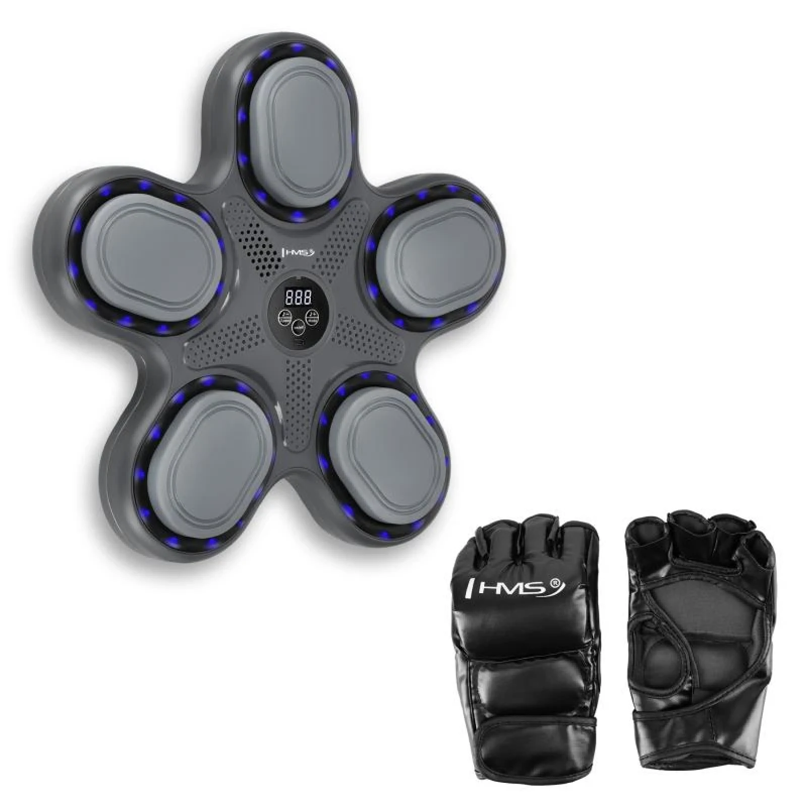 HMS Elektronický boxerský terč TB11 s LED, Bluetooth a rukavicemi (Music Boxing Machine) · záber 1