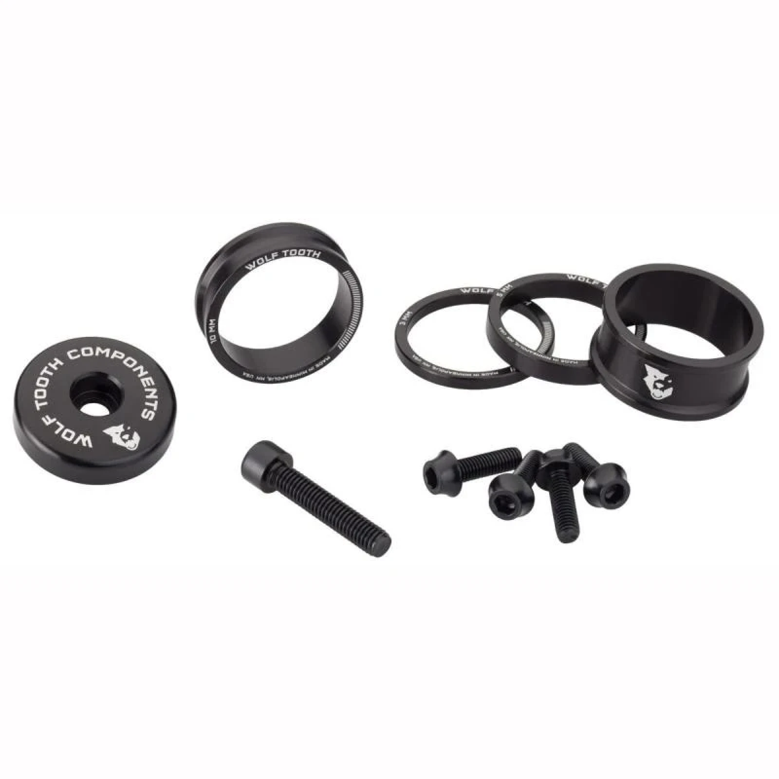 Wolf Tooth Sada Anodized - Barva: Čierna · záber 1