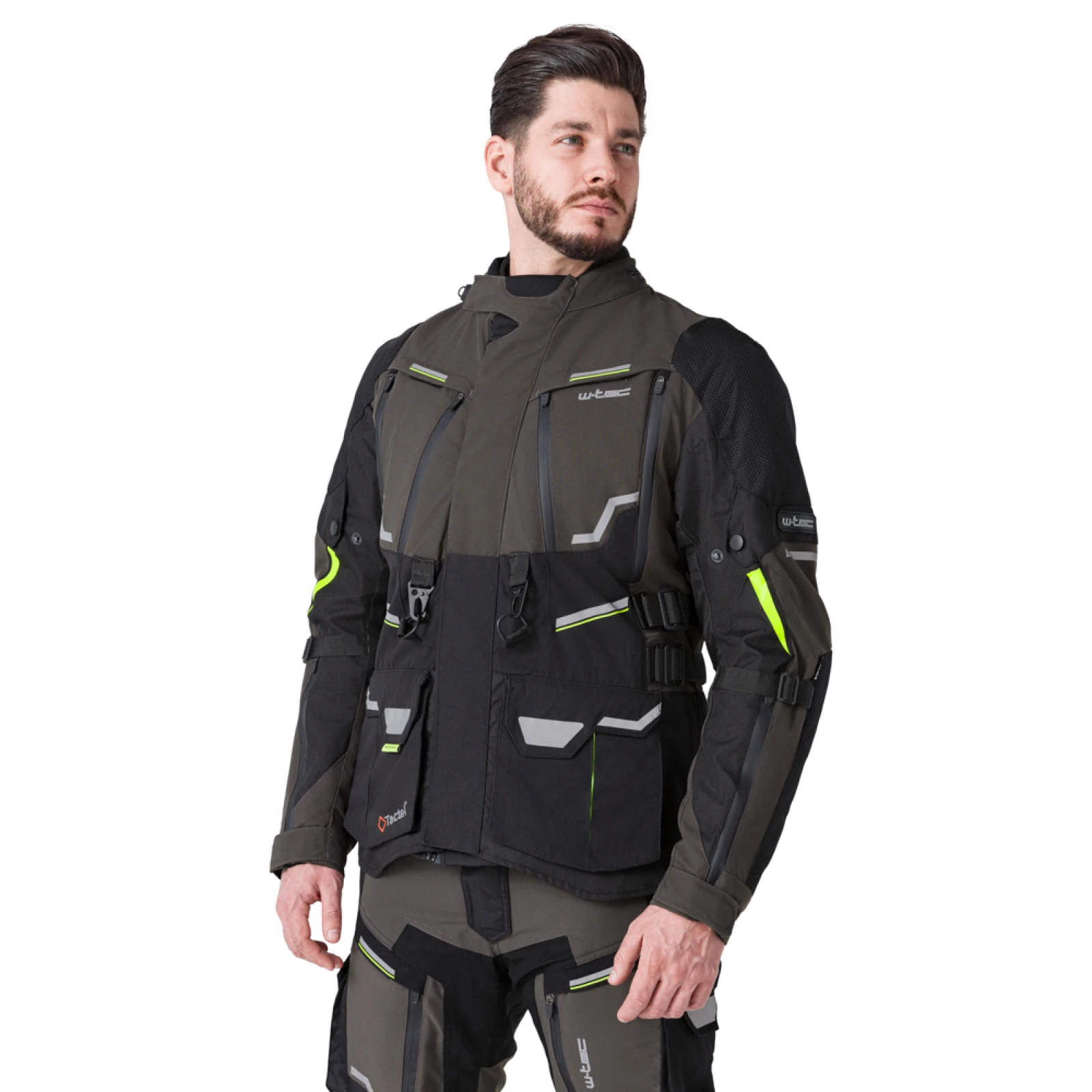 Moto bunda W-TEC Daimick Farba čierno-šedá, · záber 3