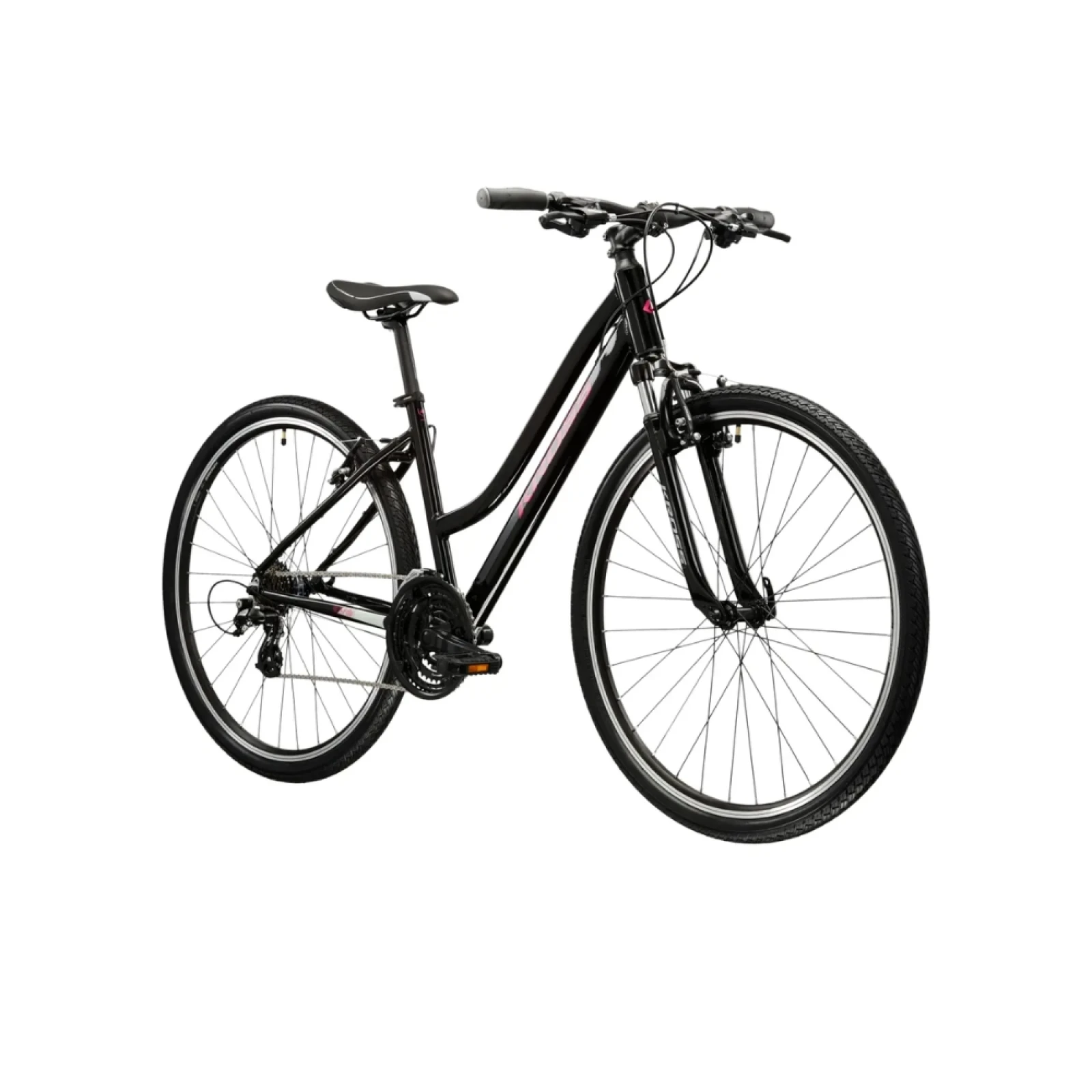 Kross Evado 2.0 28" - model 2025 čierna / ružová / lesk - L (19", 168-180 cm) · záber 2