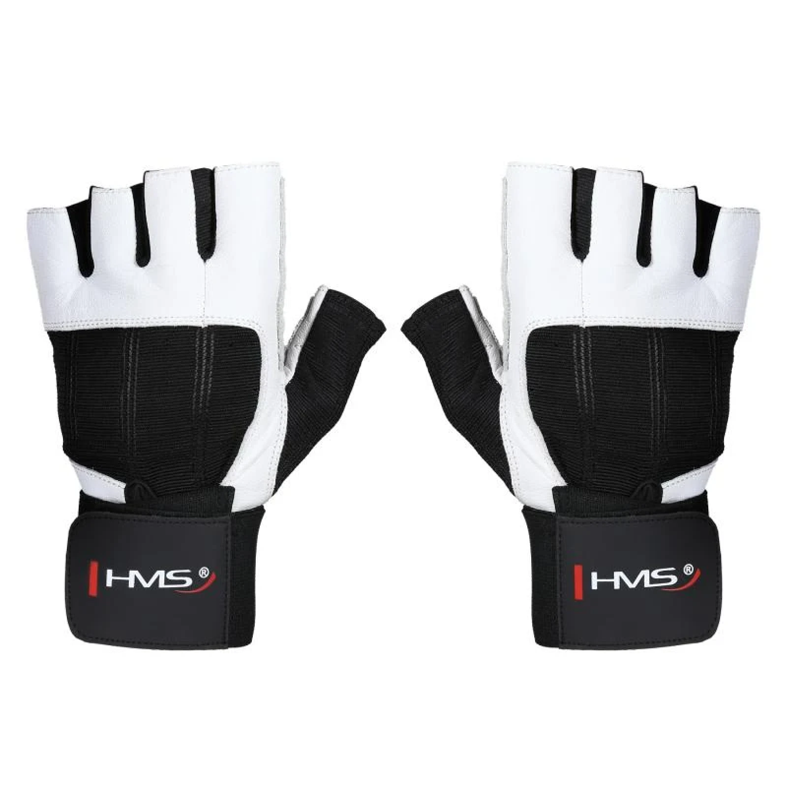 HMS Fitness rukavice RST04 bílé - Velikost: S | Barva: Biela · záber 1