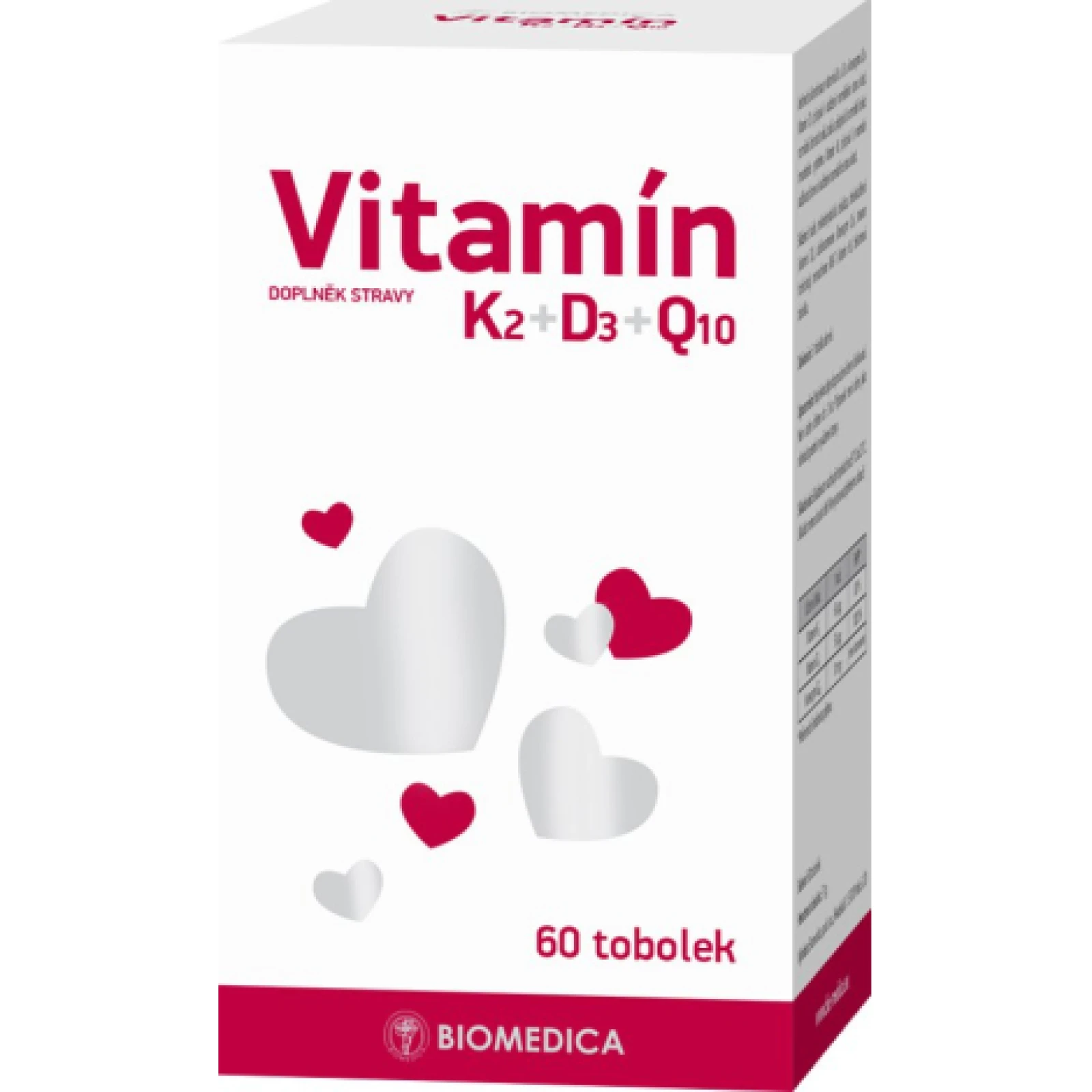 Biomedica Vitamín K2+D3+Q10 60 cps · záber 1