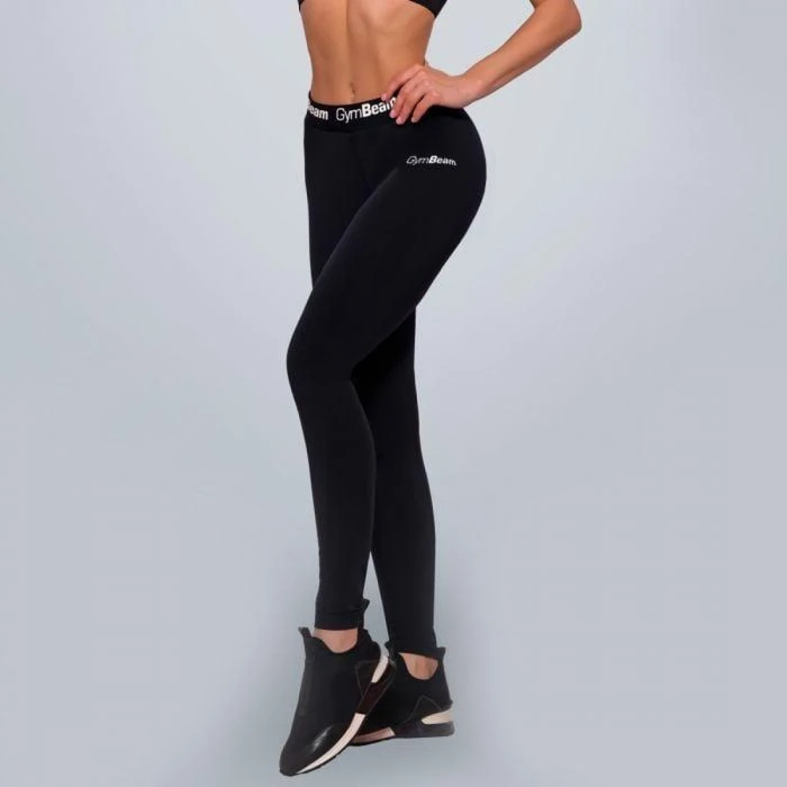 GymBeam Dámske legíny Simple Black - Velikost: L | Barva: čierna · záber 7