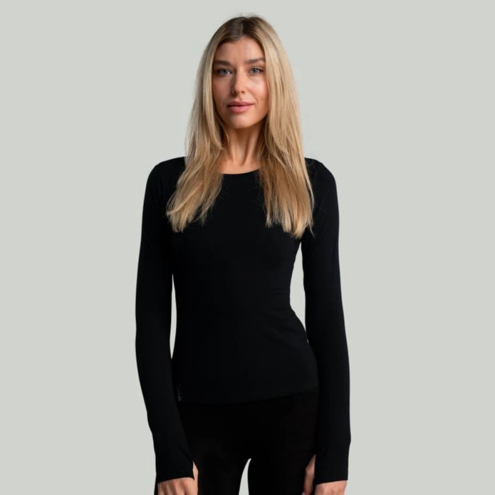 Дамска тениска с дълъг ръкав MERINO I Black - STRIX - Размер: XL | Тегло: 0,236 g | Опаковка: 55 · záber 1