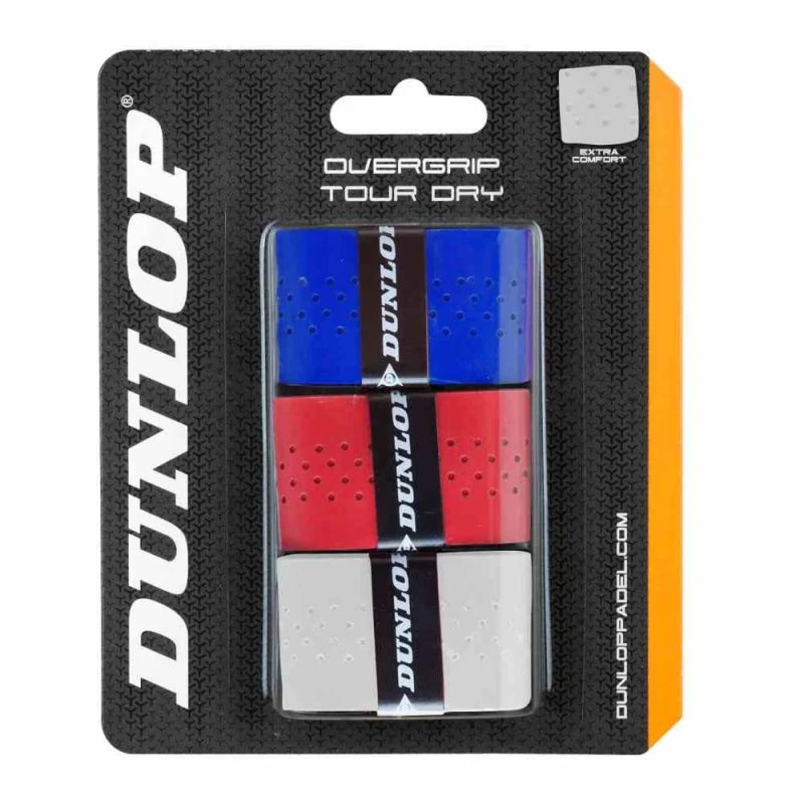 DUNLOP Padel omotávky DRY TOUR OverGrip mix · záber 1