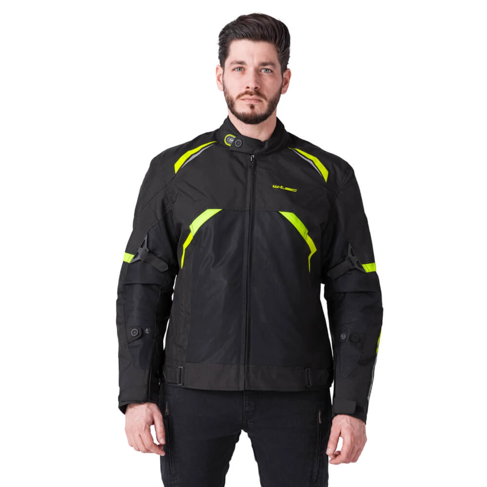 Letná moto bunda W-TEC Timuco Farba čierna-fluo, · záber 3