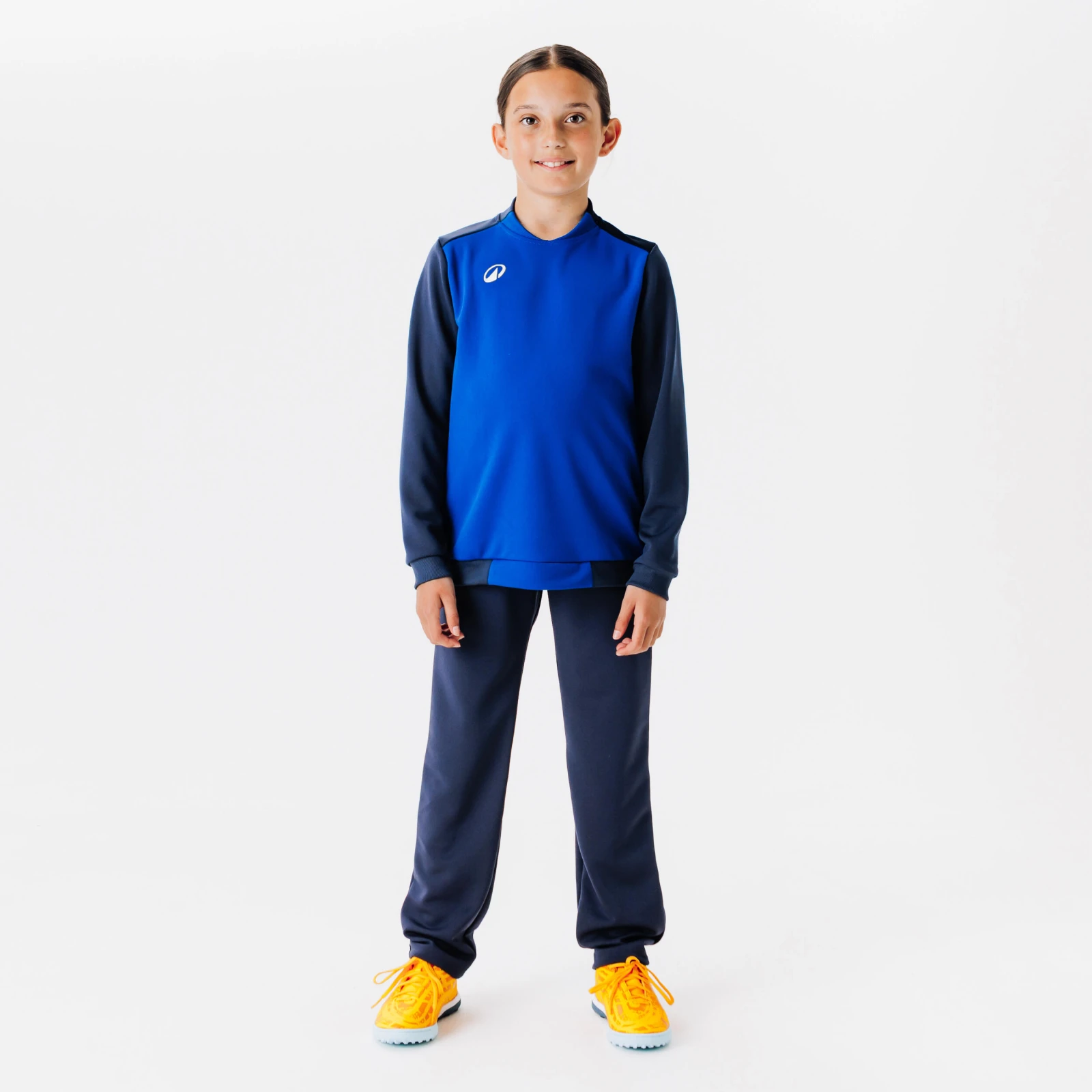 KIPSTA Detské futbalové nohavice Essentiel Club tmavomodré 10-11 r (141-150 cm) · záber 2