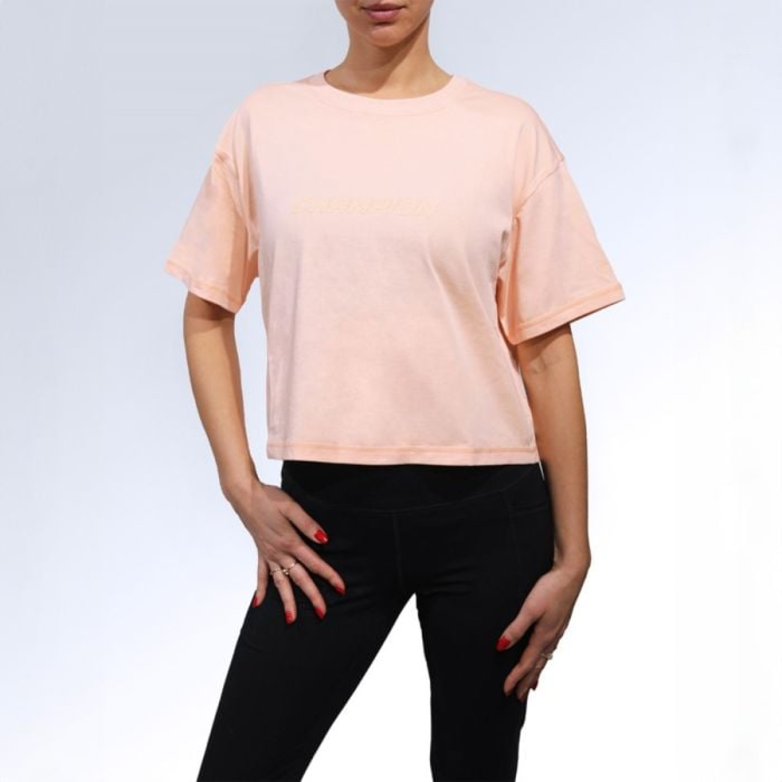 Champion Dámske tričko Cropped Peach SS · záber 1