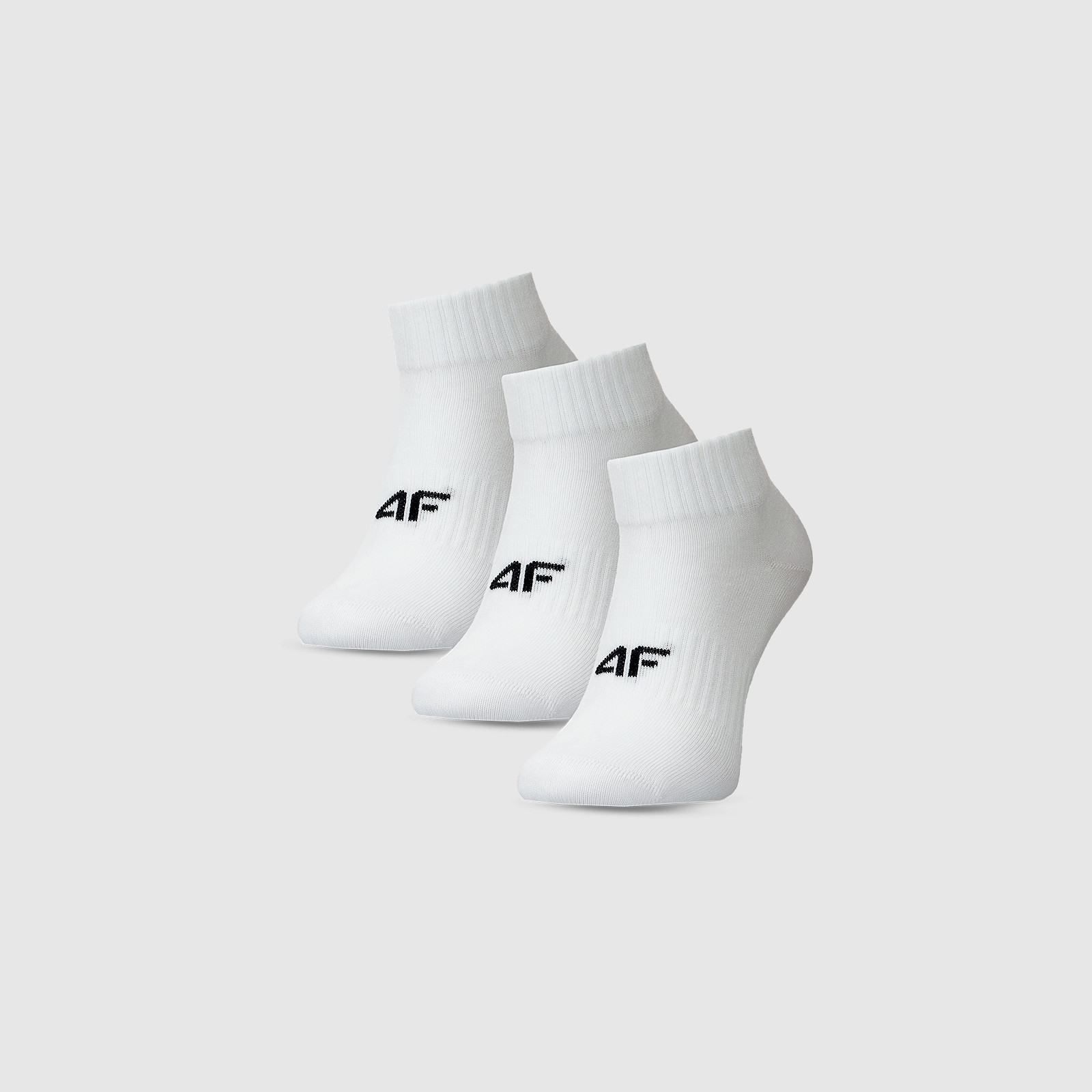 Dievčenské casual ponožky nad členok (3-pack) - biele · záber 1