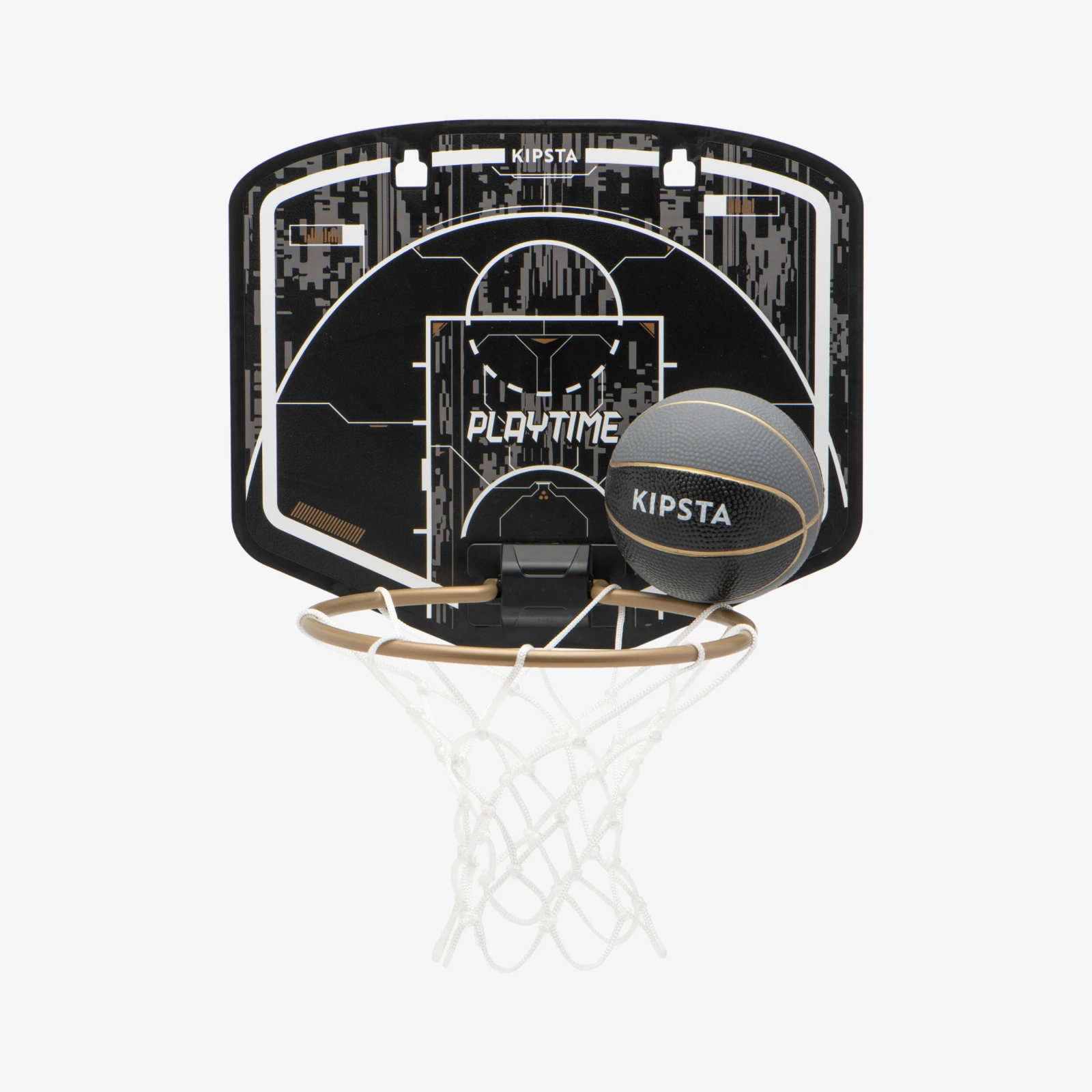 KIPSTA Mini basketbalový kôš SK100 čierno-zlatý bez · záber 1