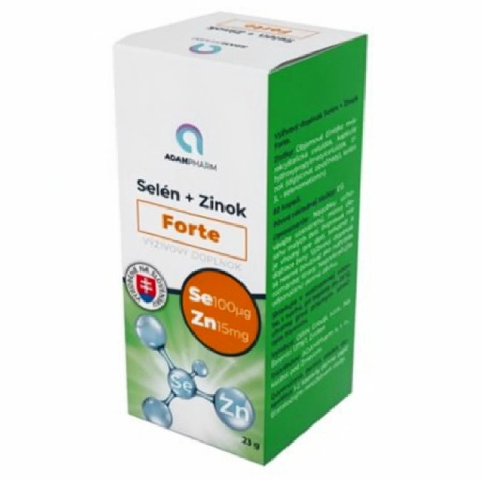 ADAMPharm Selén + Zinok Forte 60 kapsúl · záber 1